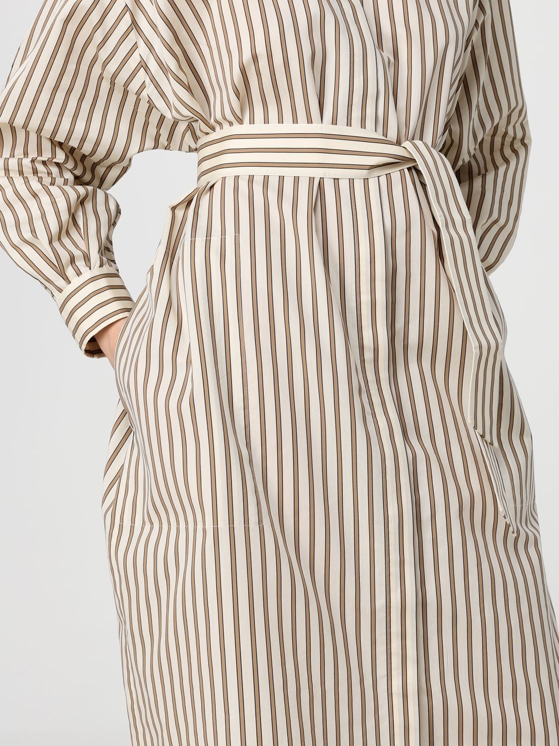 Max Mara Max Mara Dress Woman Beige Size XS / US 0-2 / IT 36-38 - 3 Thumbnail