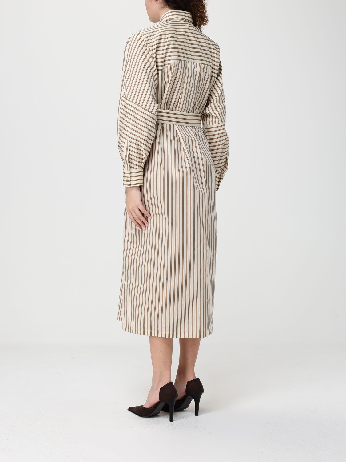 Max Mara Max Mara Dress Woman Beige Size M / US 6-8 / IT 42-44 - 2 Thumbnail
