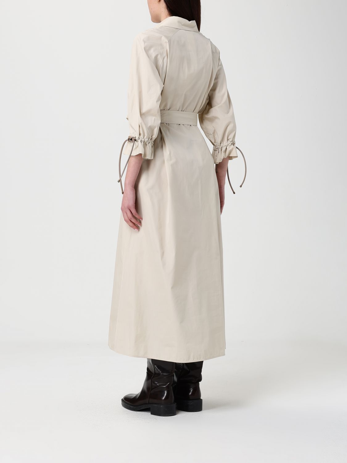 Max Mara Max Mara Dress Woman Brown Size L / US 10 / IT 46 - 2 Thumbnail