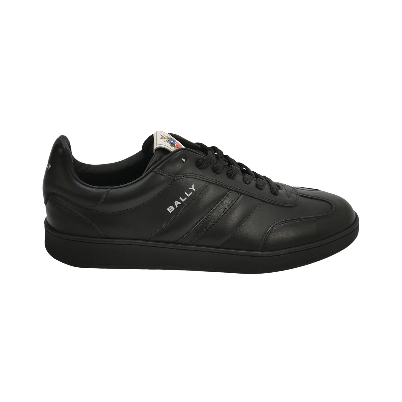 Bally Bally Black Leather Logo Sneakers 42.5 Size US 9 / EU 42 - 2 Thumbnail