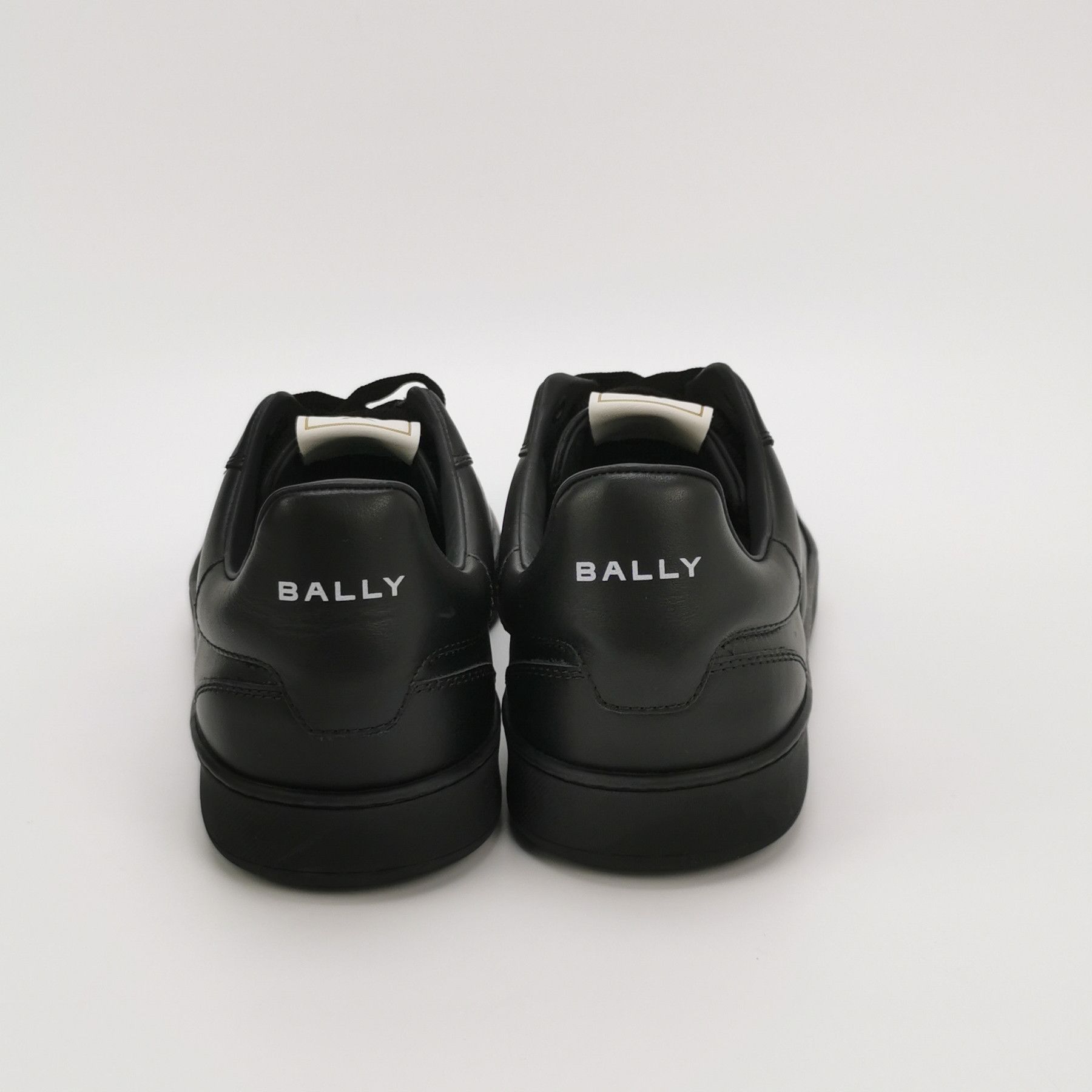 Bally Bally Black Leather Logo Sneakers 42.5 Size US 9 / EU 42 - 5 Thumbnail