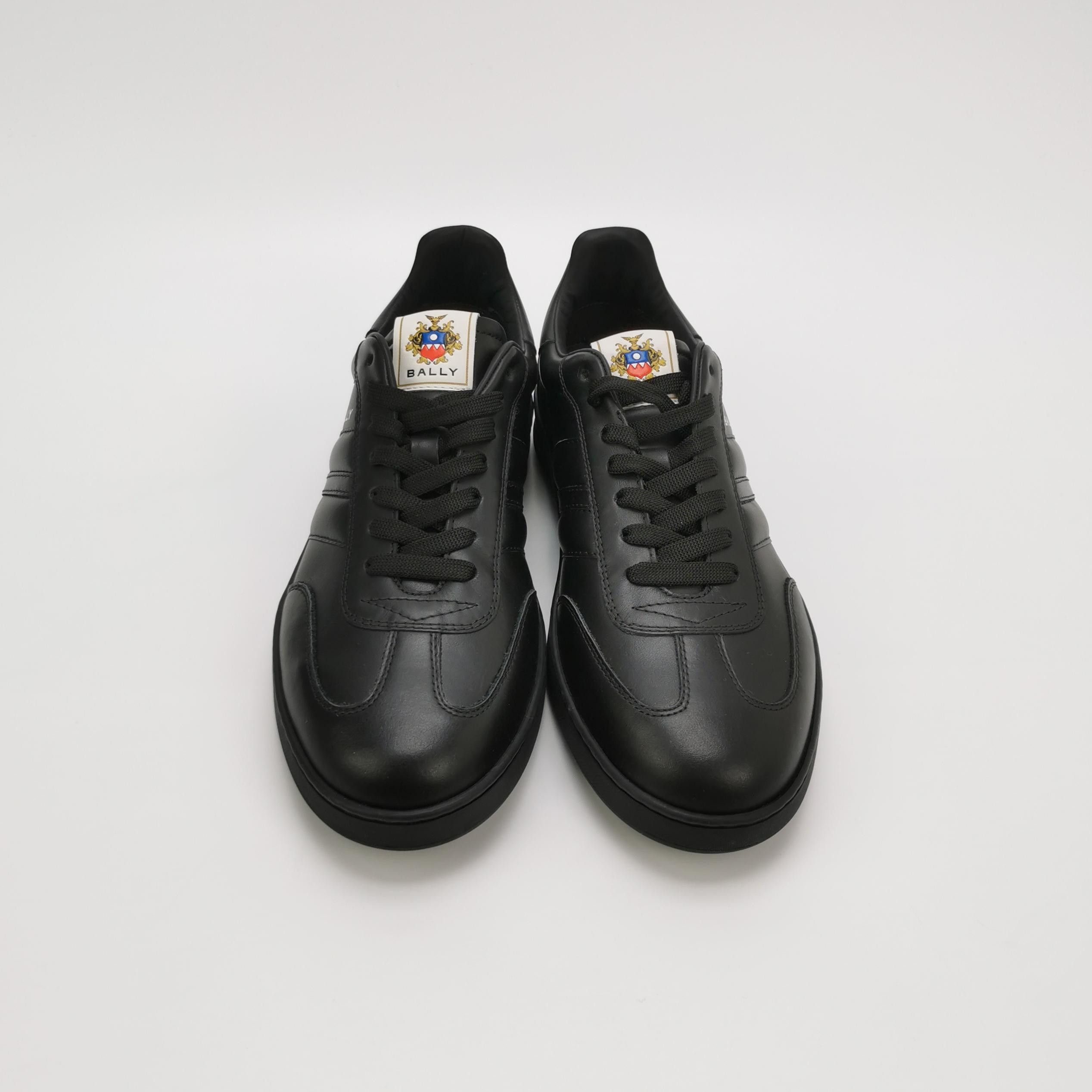 Bally Bally Black Leather Logo Sneakers 42.5 Size US 9 / EU 42 - 4 Thumbnail