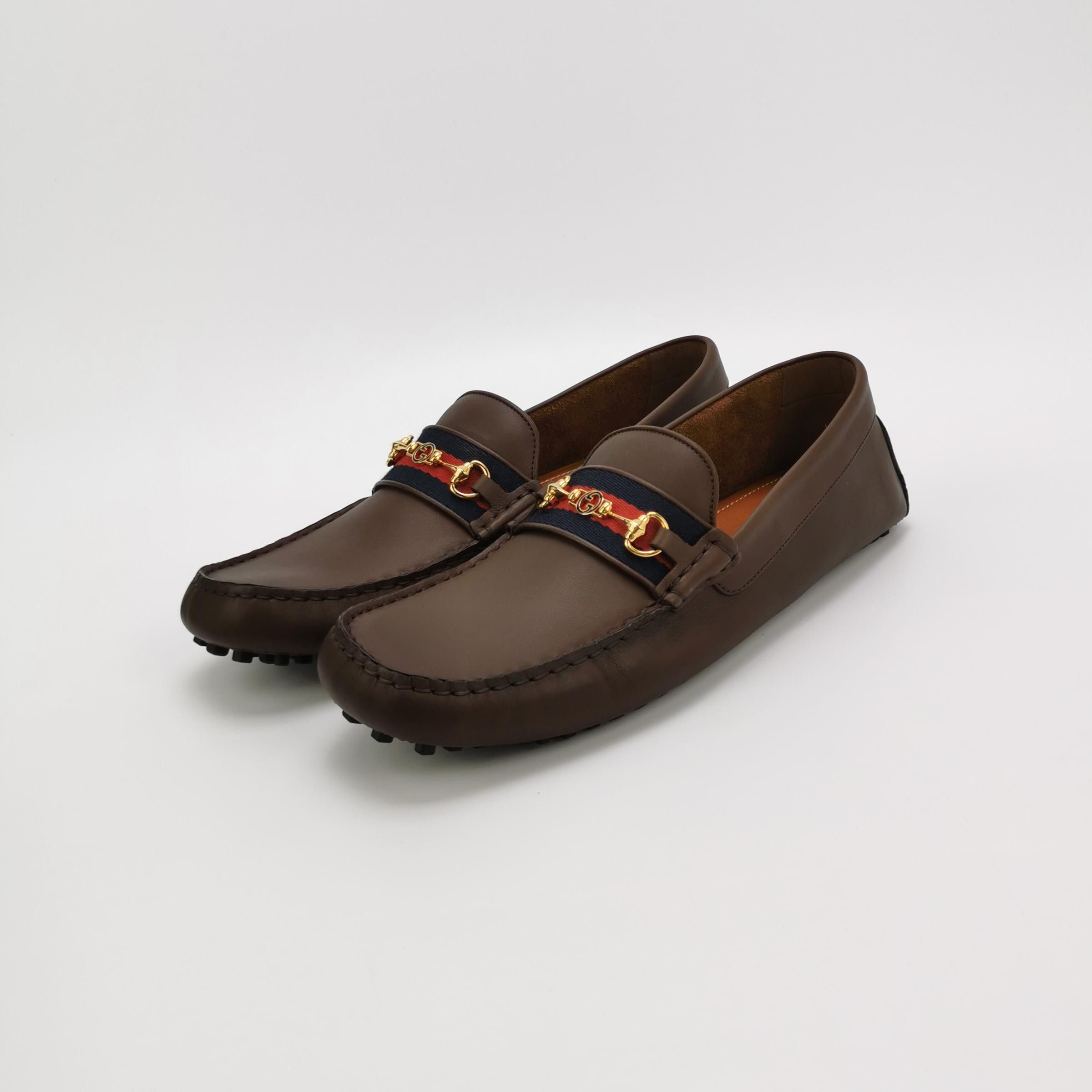 Gucci Gucci Web Stripe Horsebit Loafers US 12.5 Size US 12 / EU 45 - 2 Thumbnail