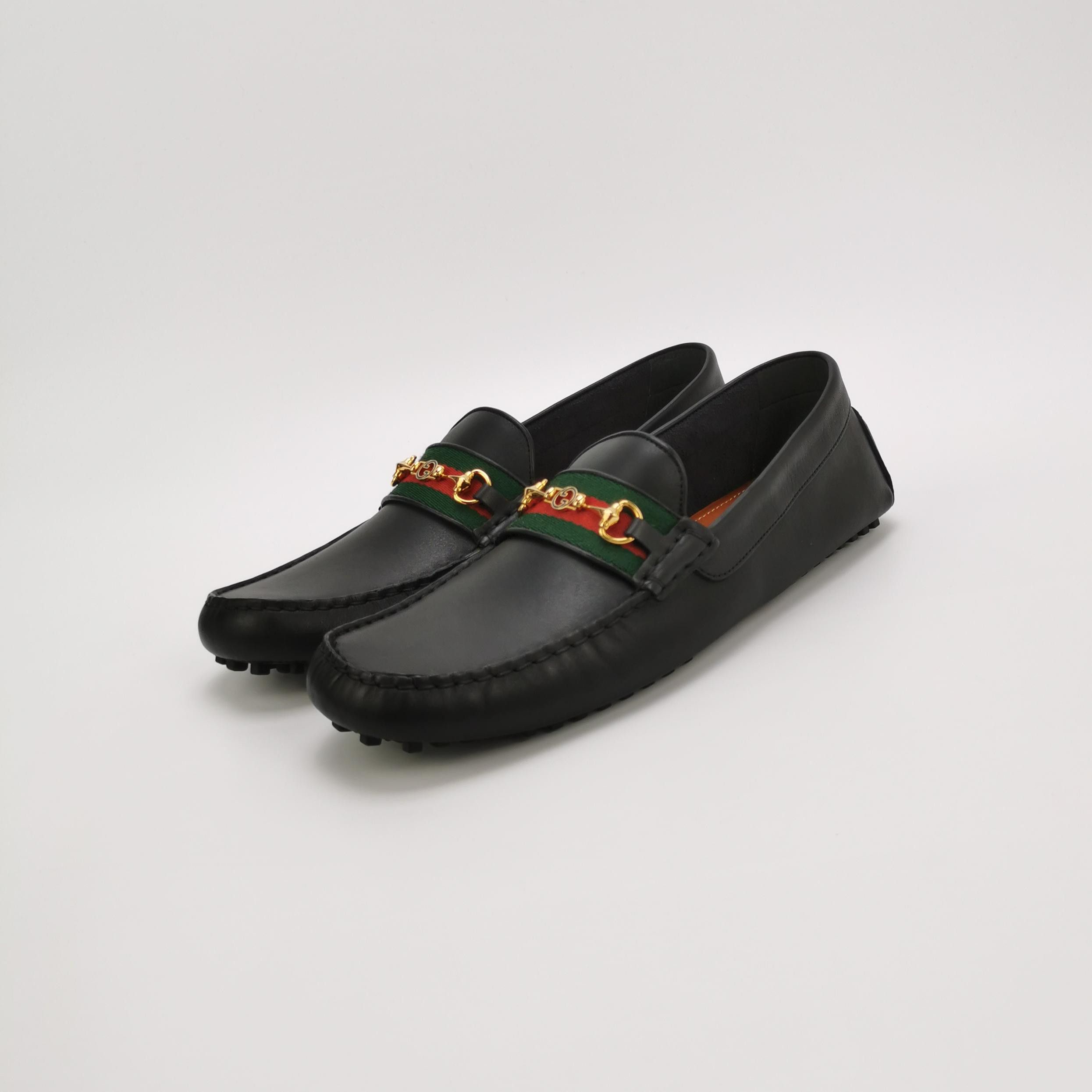 Gucci Gucci Horsebit Web Stripe Drivers Size 11.5 Size US 12 / EU 45 - 3 Thumbnail