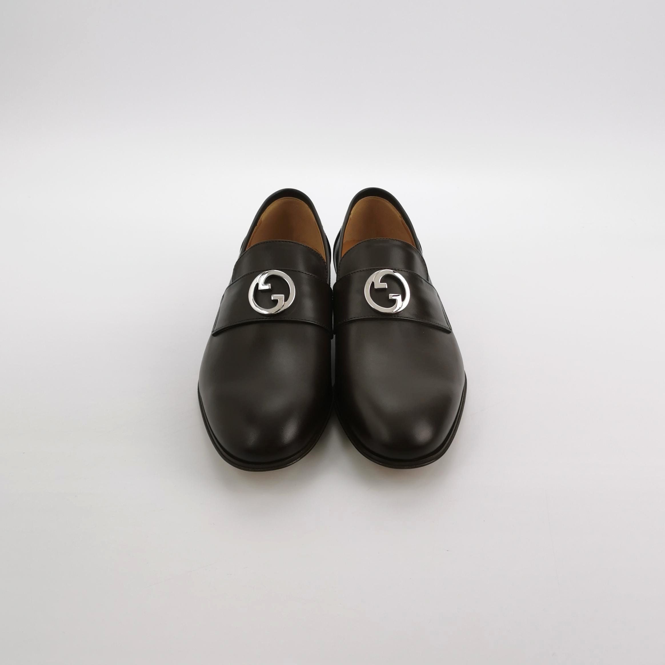 Gucci Gucci Interlocking G Leather Loafers EU 38.5 Size US 5.5 / EU 38 - 4 Thumbnail