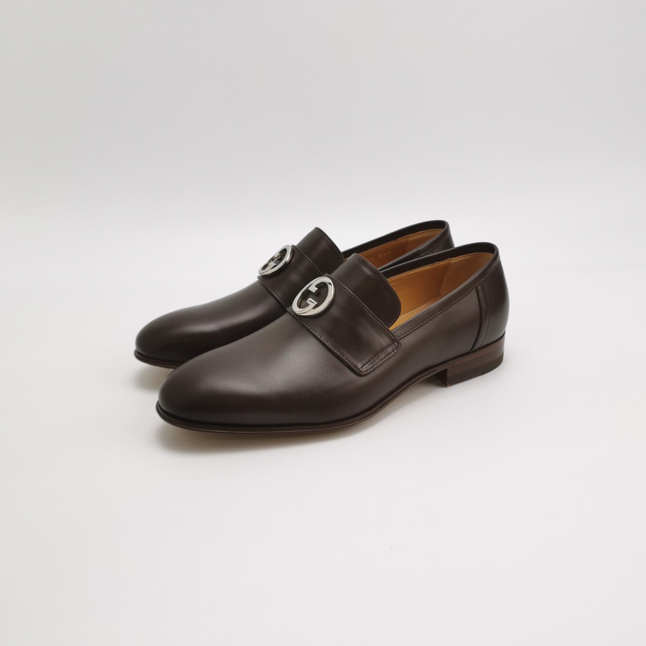 Gucci Gucci Interlocking G Leather Loafers EU 38.5 Size US 5.5 / EU 38 - 3 Thumbnail