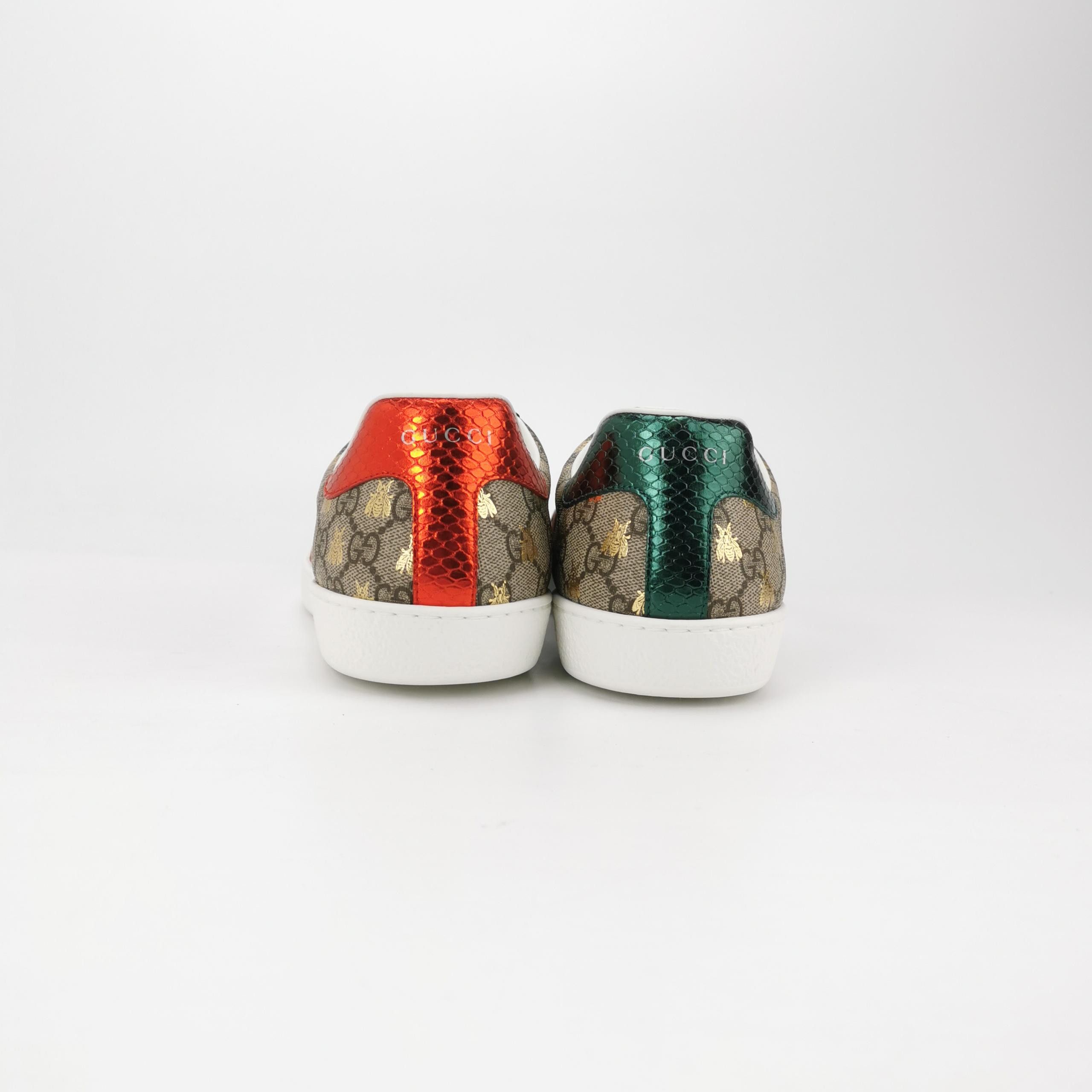 Gucci Gucci Bee GG Supreme Ace Sneakers 46.5 Size US 13 / EU 46 - 5 Thumbnail