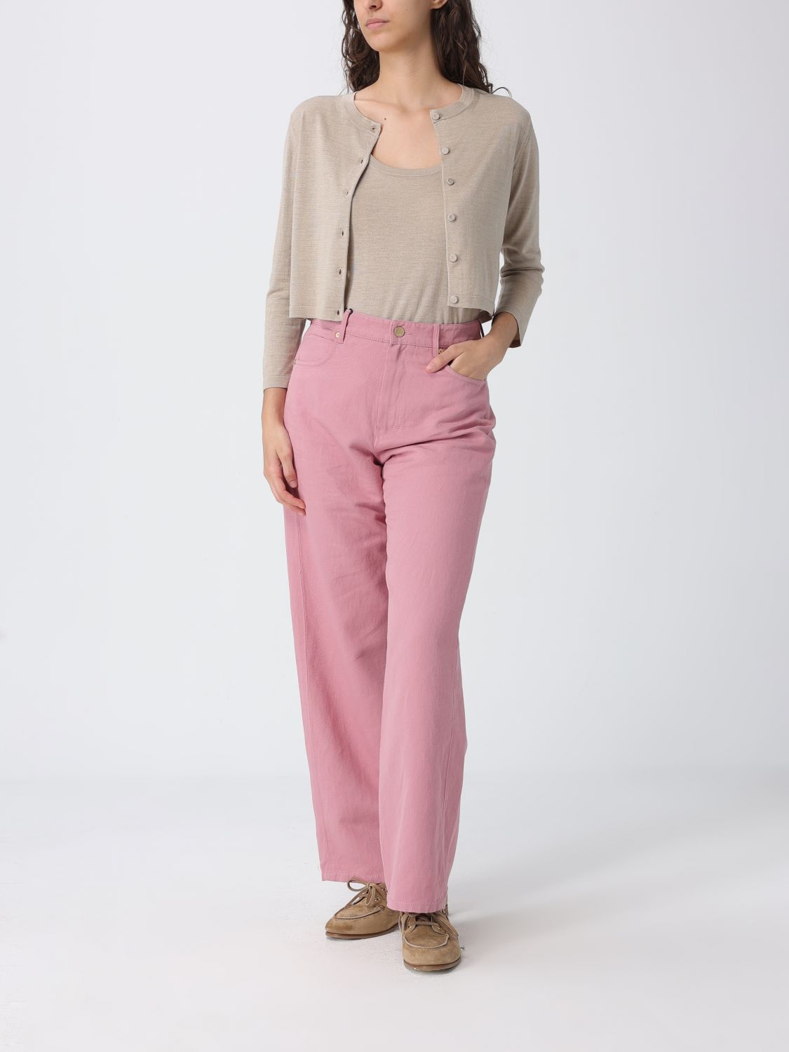 Max Mara Max Mara Sweater Woman Grey Size L / US 10 / IT 46 - 2 Thumbnail