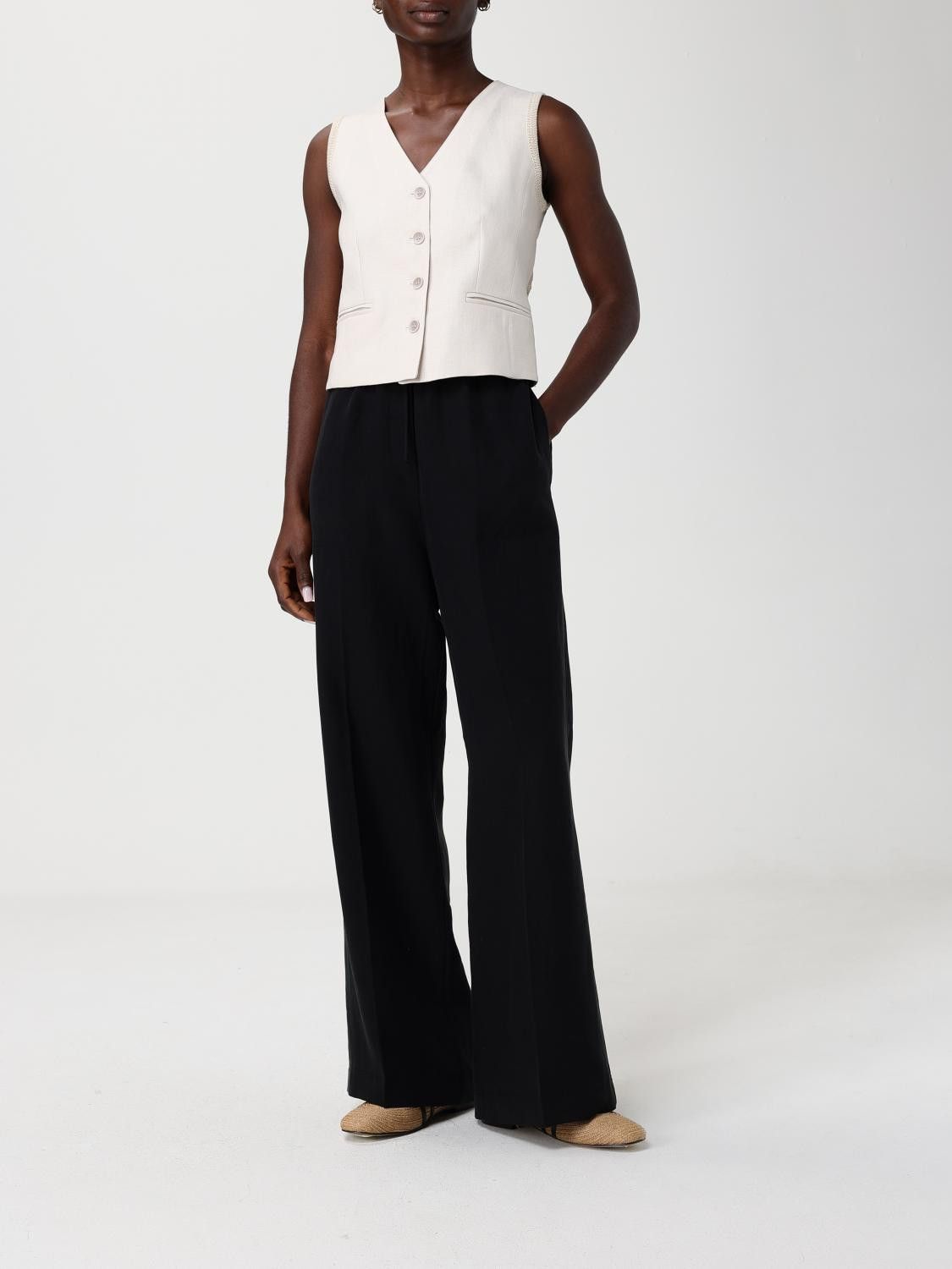 Max Mara Max Mara Waistcoat Woman Beige Size M / US 6-8 / IT 42-44 - 2 Thumbnail