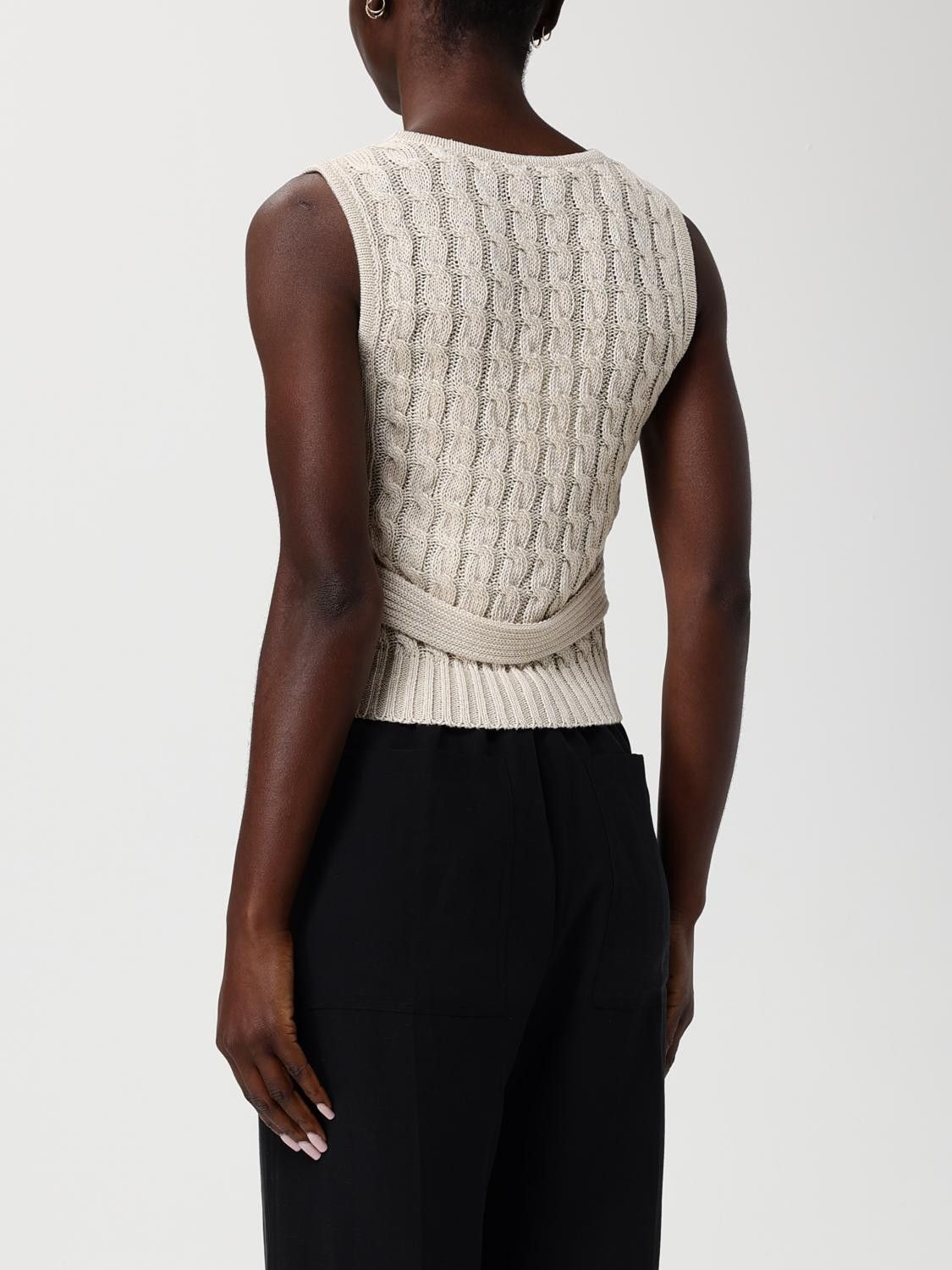 Max Mara Max Mara Waistcoat Woman Beige Size XS / US 0-2 / IT 36-38 - 3 Thumbnail