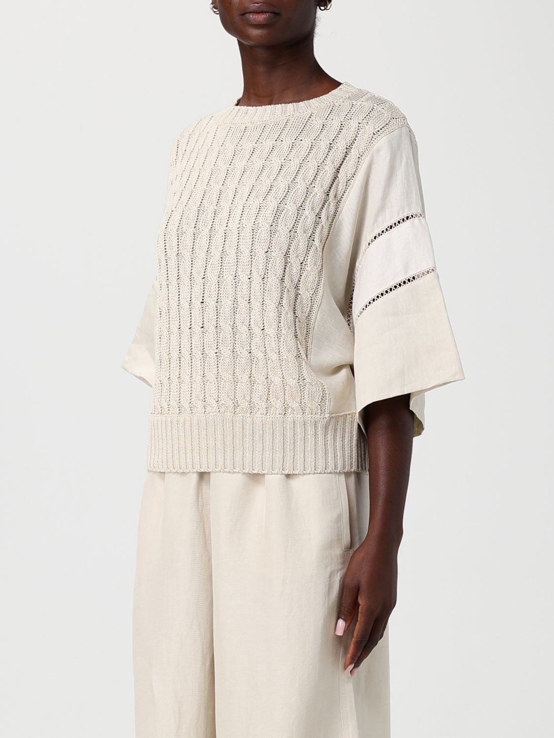 Max Mara Max Mara Sweater Woman Beige Size XS / US 0-2 / IT 36-38 - 4 Thumbnail
