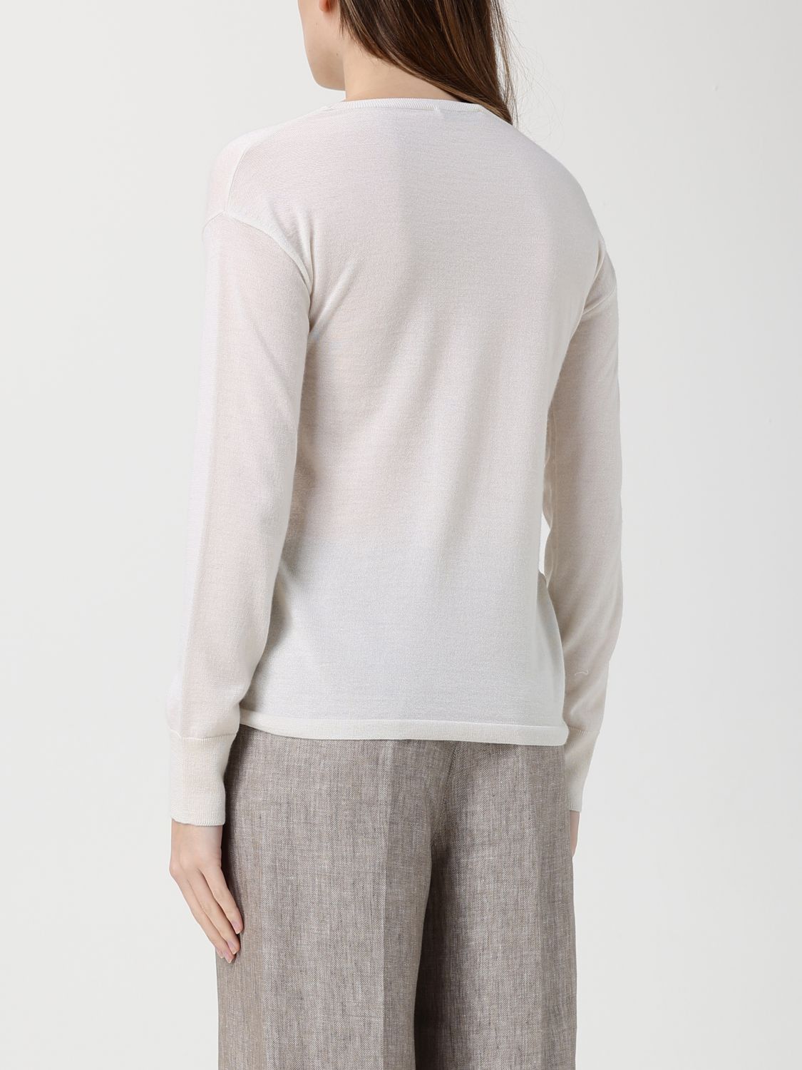 Max Mara Max Mara Sweater Woman Ivory Size M / US 6-8 / IT 42-44 - 3 Thumbnail
