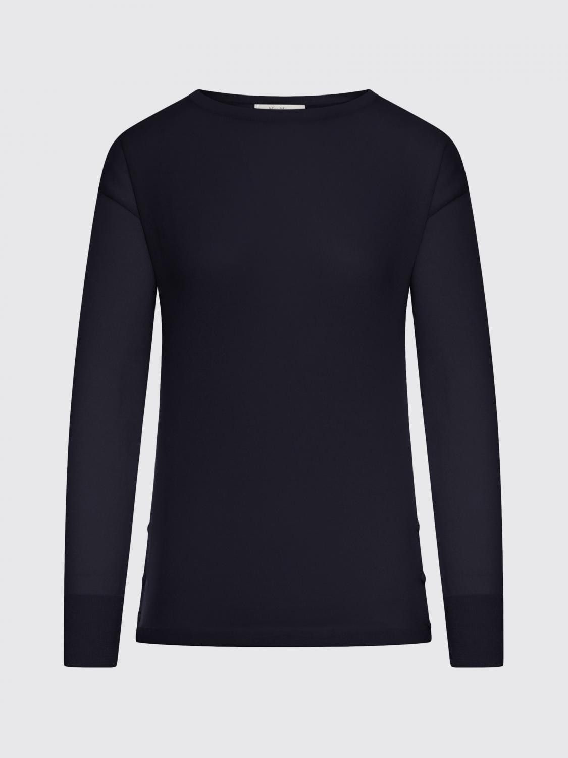 Max Mara Max Mara Sweater Woman Blue 1 Size S / US 4 / IT 40 - 2 Thumbnail