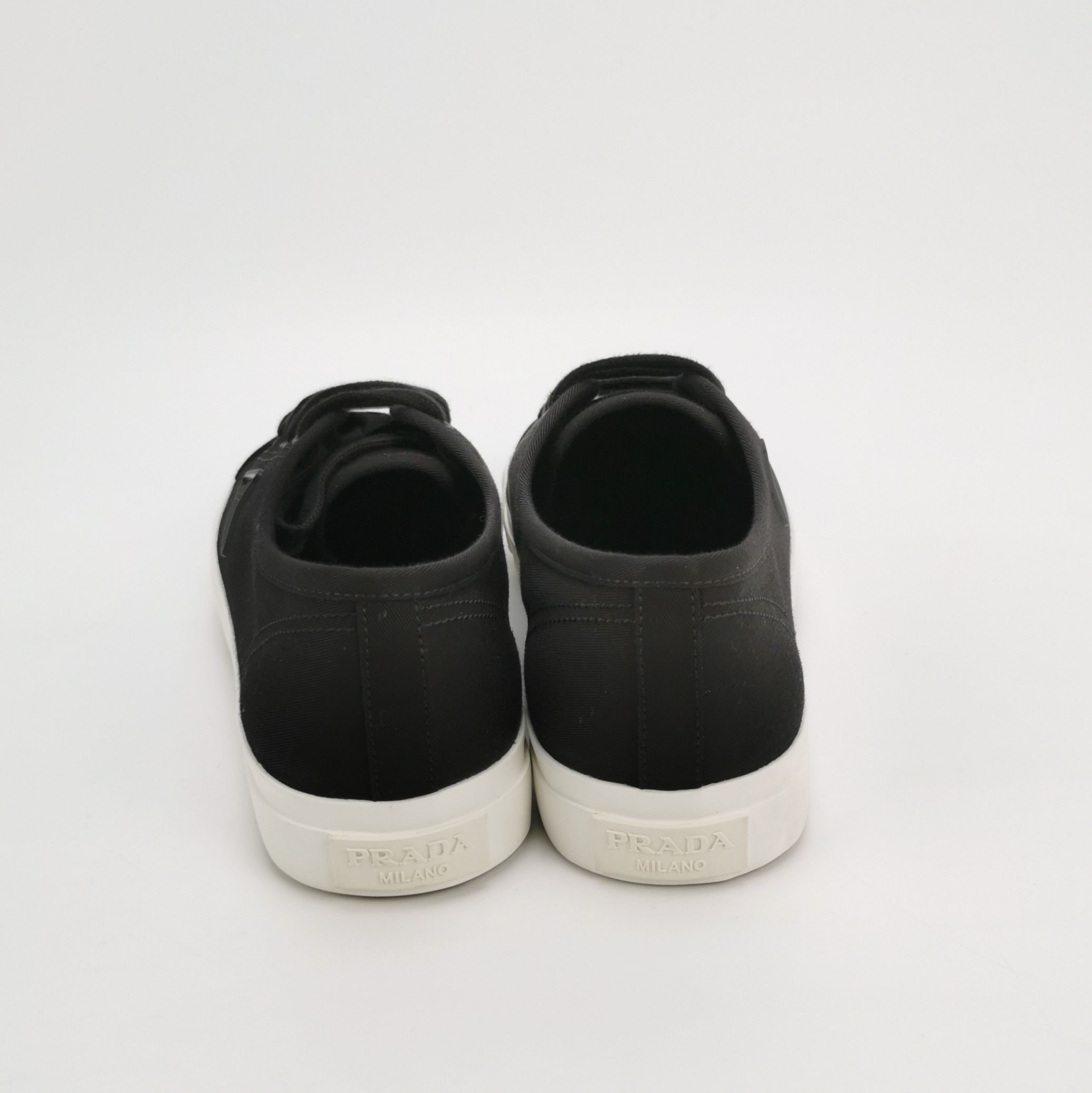 Prada Prada Triangle Logo Canvas Low-Top Sneakers 41 Size US 8 / EU 41 - 5 Thumbnail