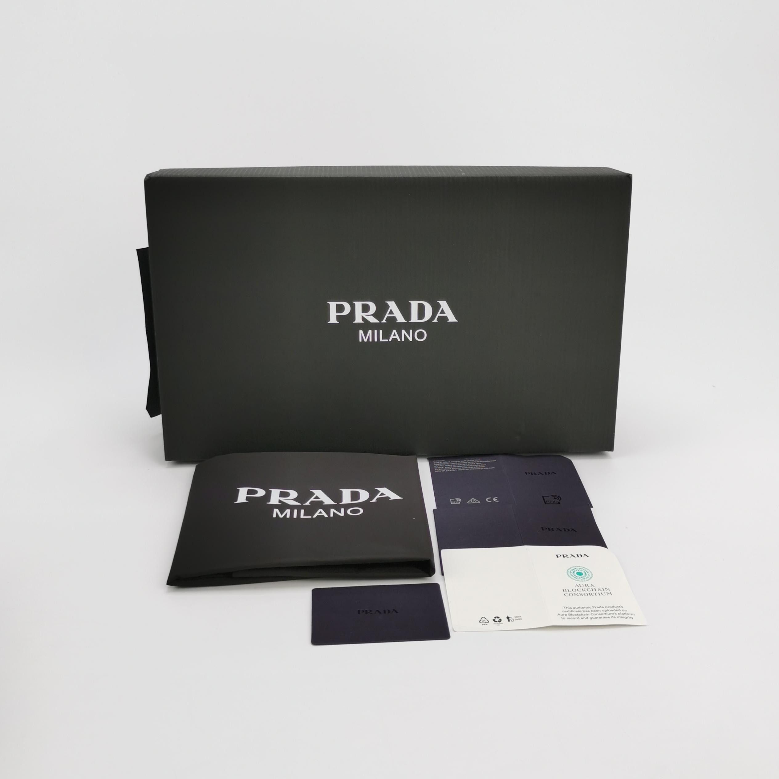 Prada Prada Triangle Logo Canvas Low-Top Sneakers 41 Size US 8 / EU 41 - 7 Thumbnail