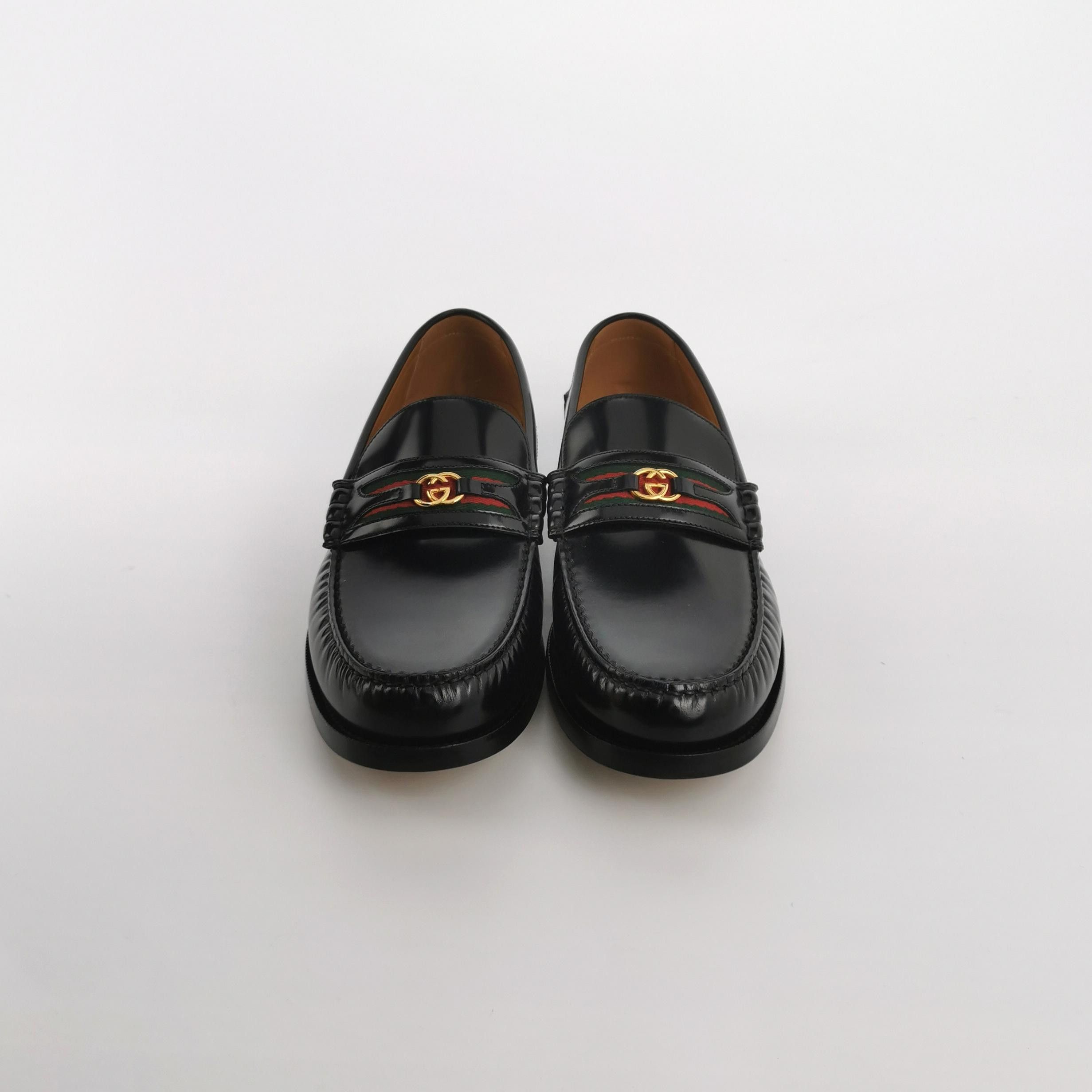 Gucci Gucci Interlocking G Web Leather Loafers Size 46 Size US 13 / EU 46 - 4 Thumbnail