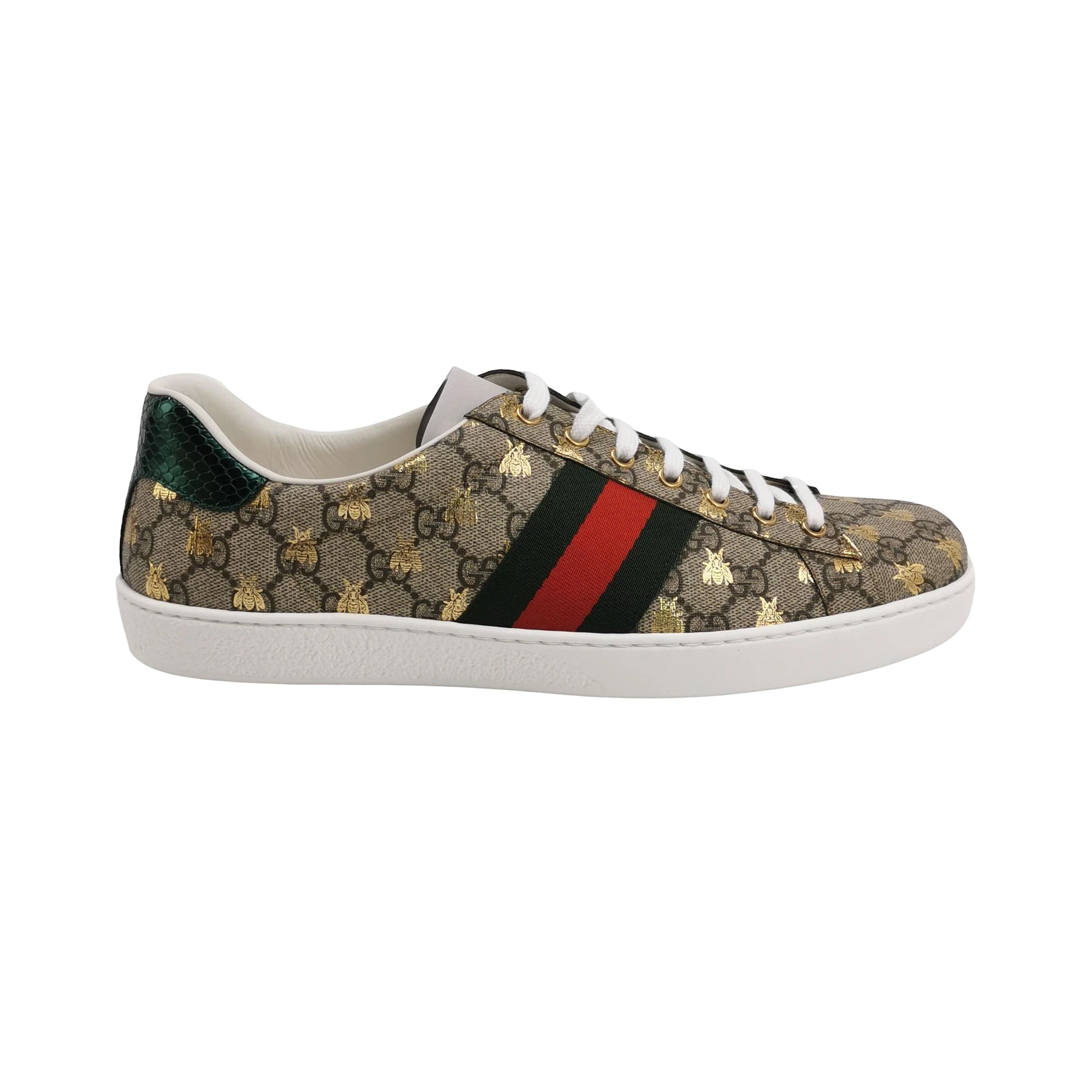 Gucci Gucci GG Supreme Bee Ace Sneakers 12.5 Size US 13 / EU 46 - 2 Thumbnail