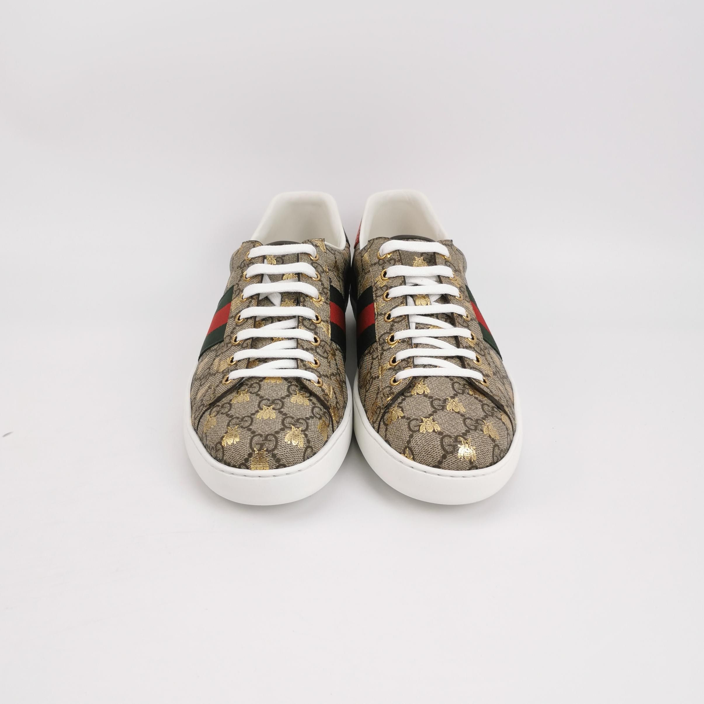 Gucci Gucci Bee Embroidered Ace GG Sneakers 47 Size US 14 / EU 47 - 4 Thumbnail