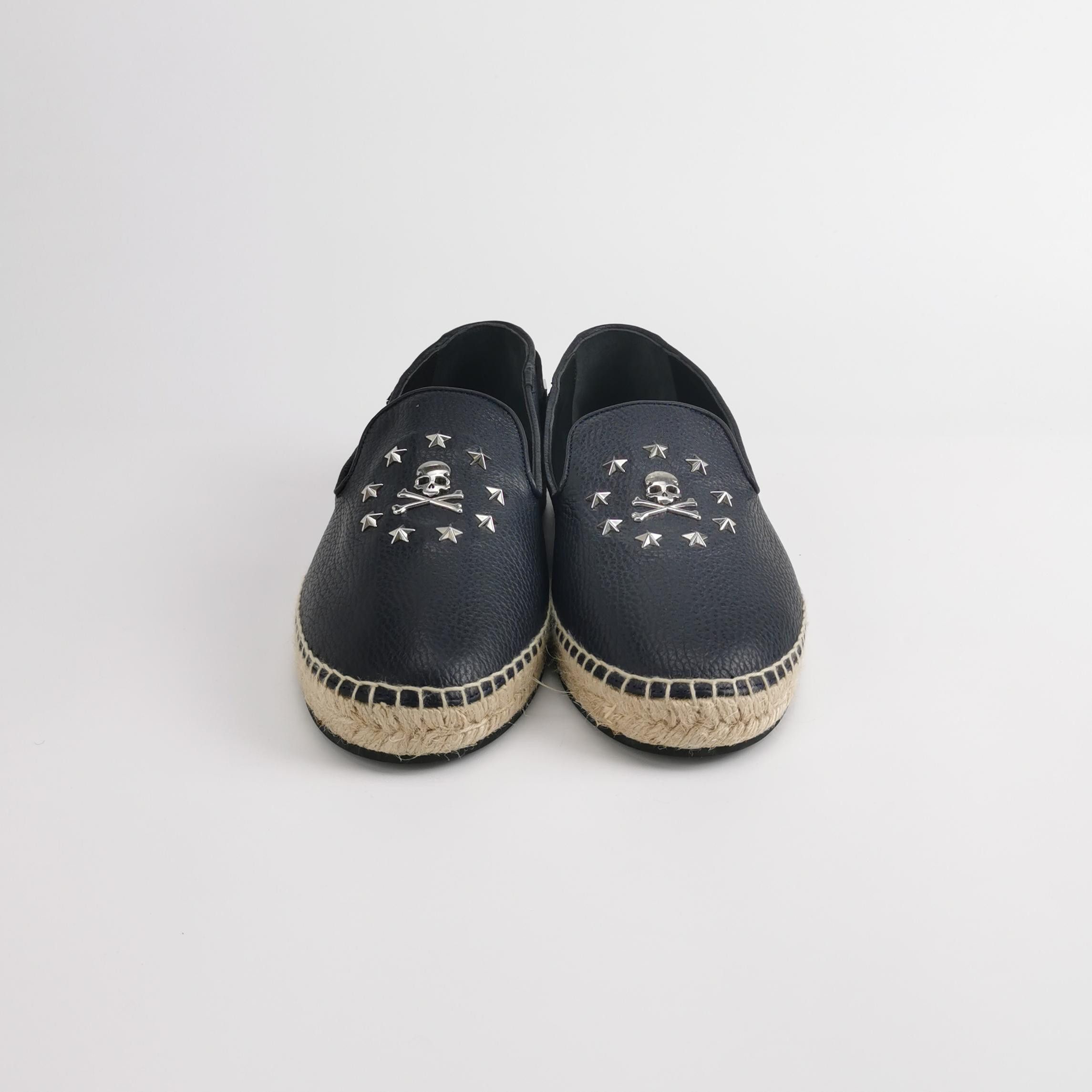 Philipp Plein Philipp Plein Studded Skull Leather Espadrilles 40 Size US 7 / EU 40 - 4 Thumbnail