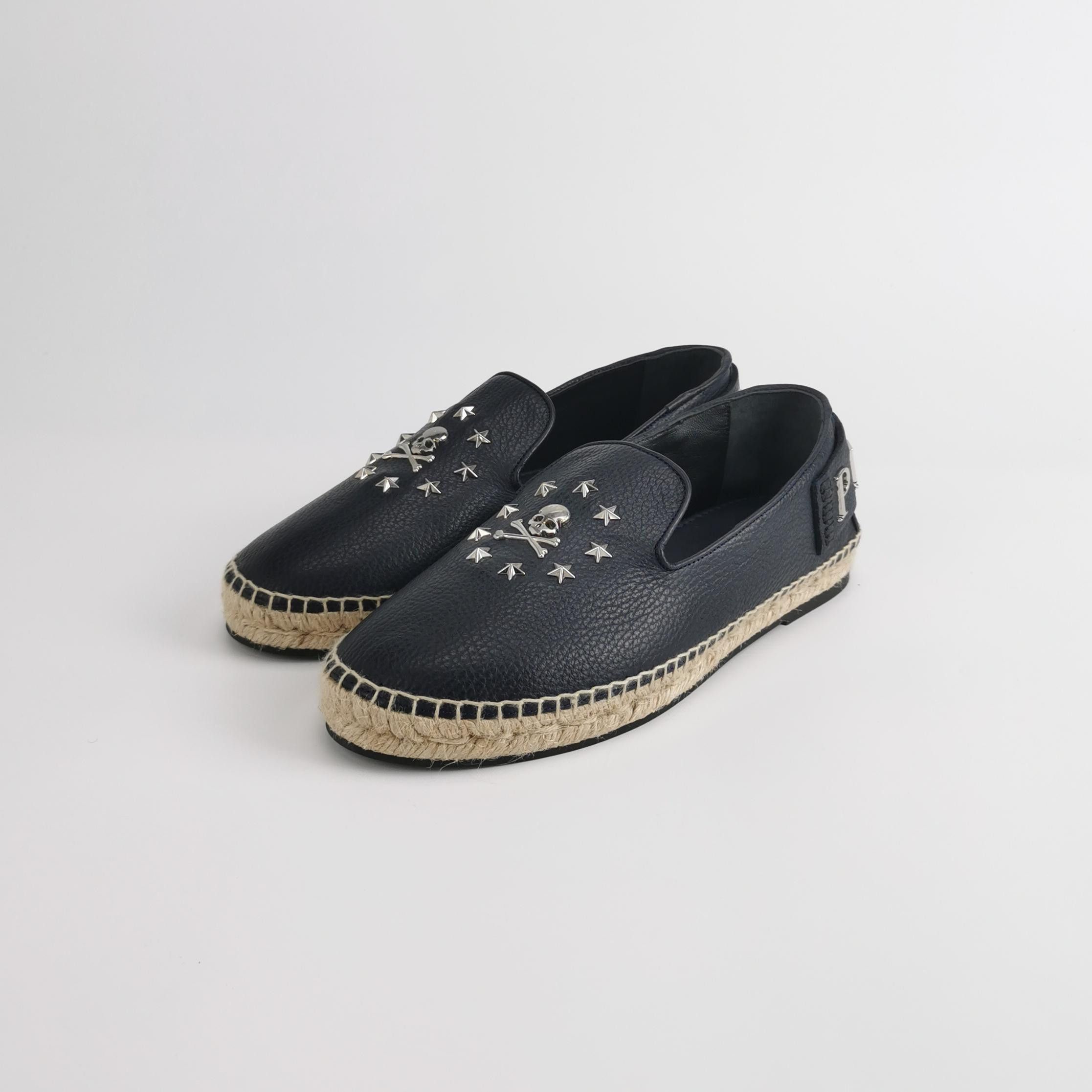 Philipp Plein Philipp Plein Studded Skull Leather Espadrilles 40 Size US 7 / EU 40 - 3 Thumbnail