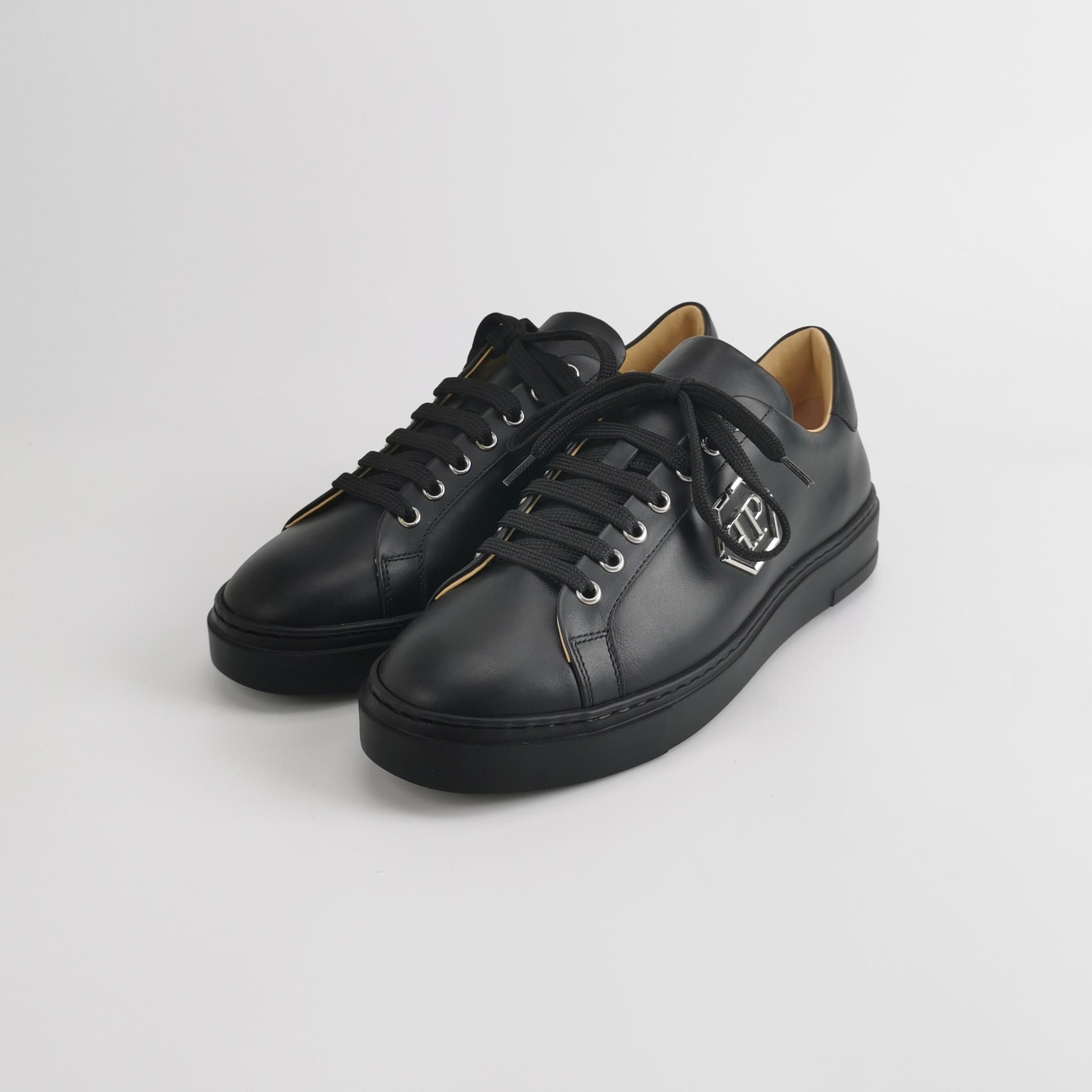 Philipp Plein Philipp Plein Hexagon Logo Leather Sneakers 41.5 Size US 8 / EU 41 - 3 Thumbnail