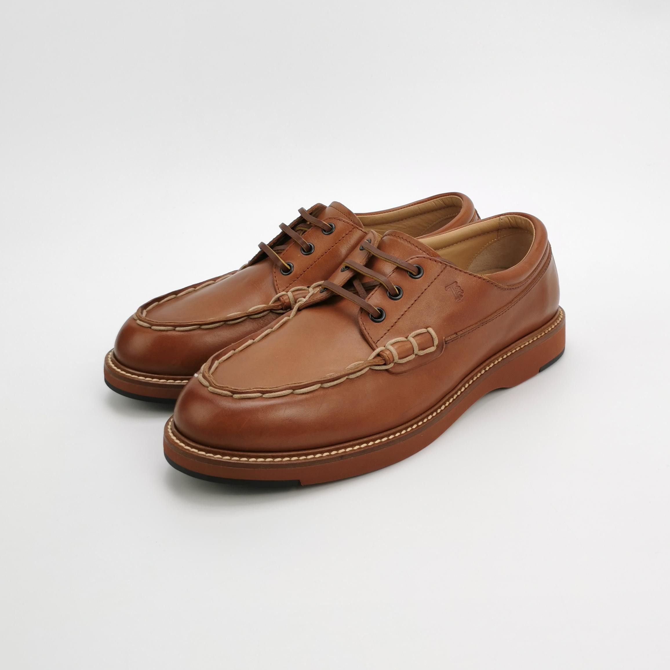Tod's Tod's Brown Leather Lace Up Shoes US 8.5 Size US 8 / EU 41 - 3 Thumbnail