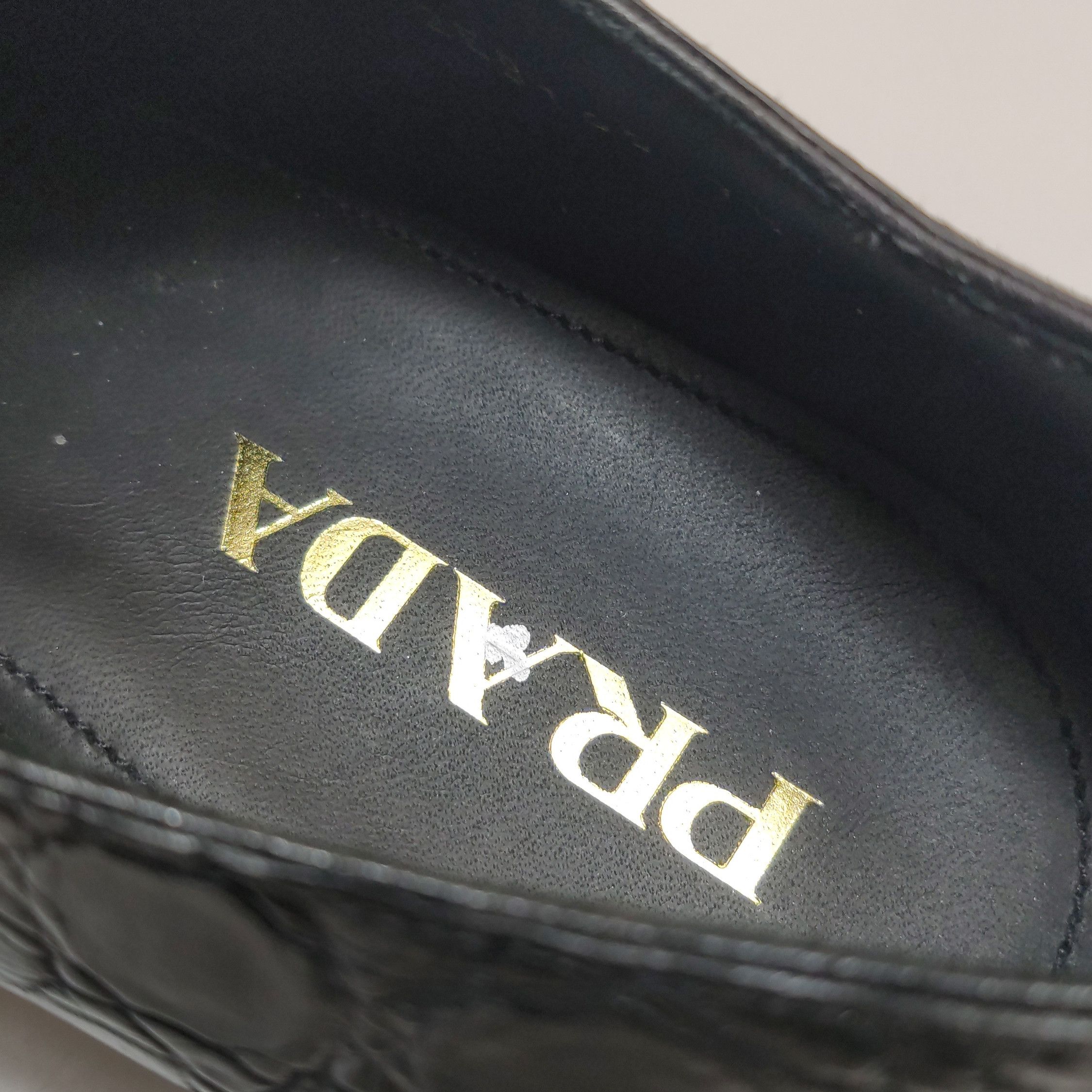 Prada Prada Crocodile Leather Lace-Up Shoes 7.5 Size US 8 / EU 41 - 14 Thumbnail