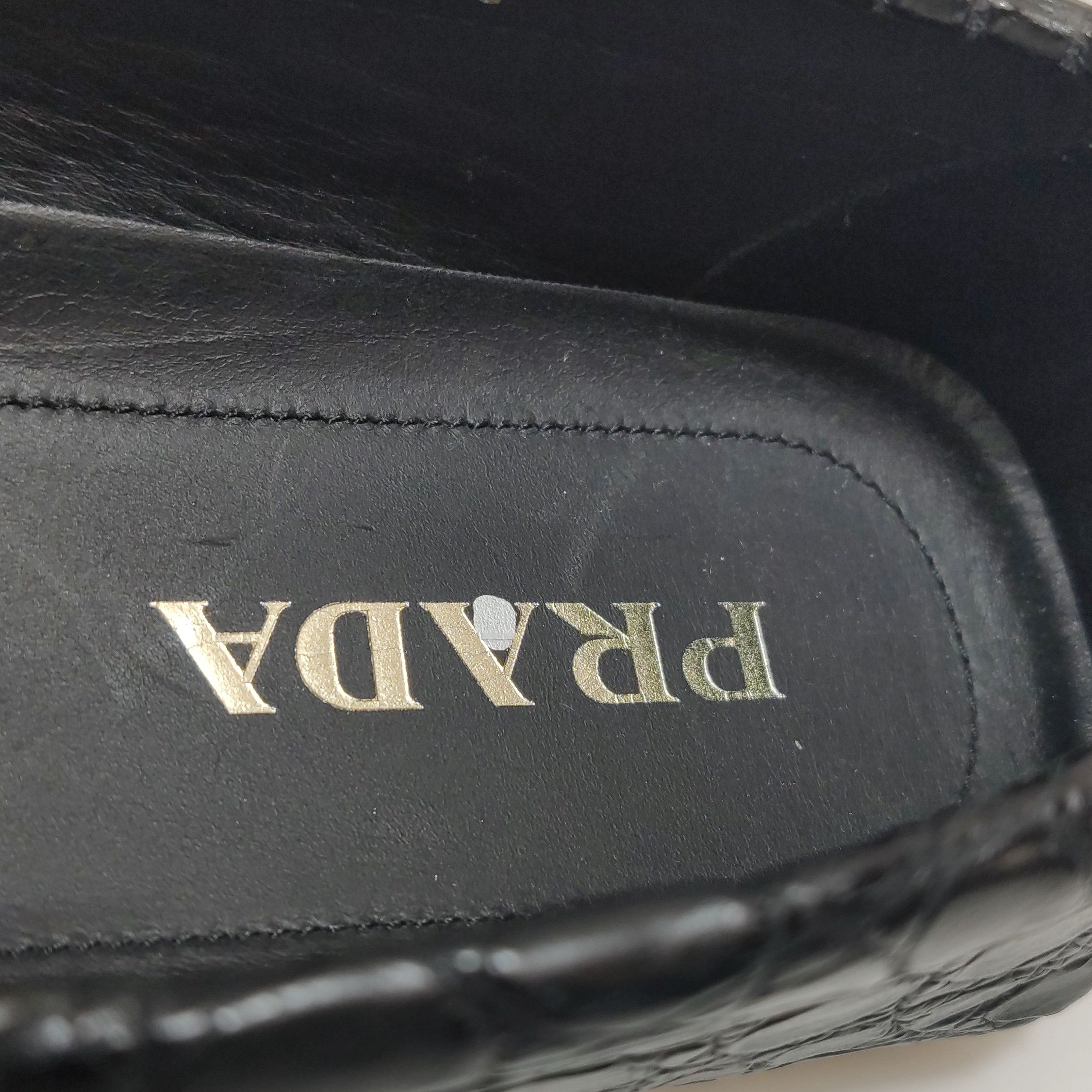 Prada Prada Crocodile Leather Logo Driving Shoes 42 Size US 9 / EU 42 - 15 Thumbnail