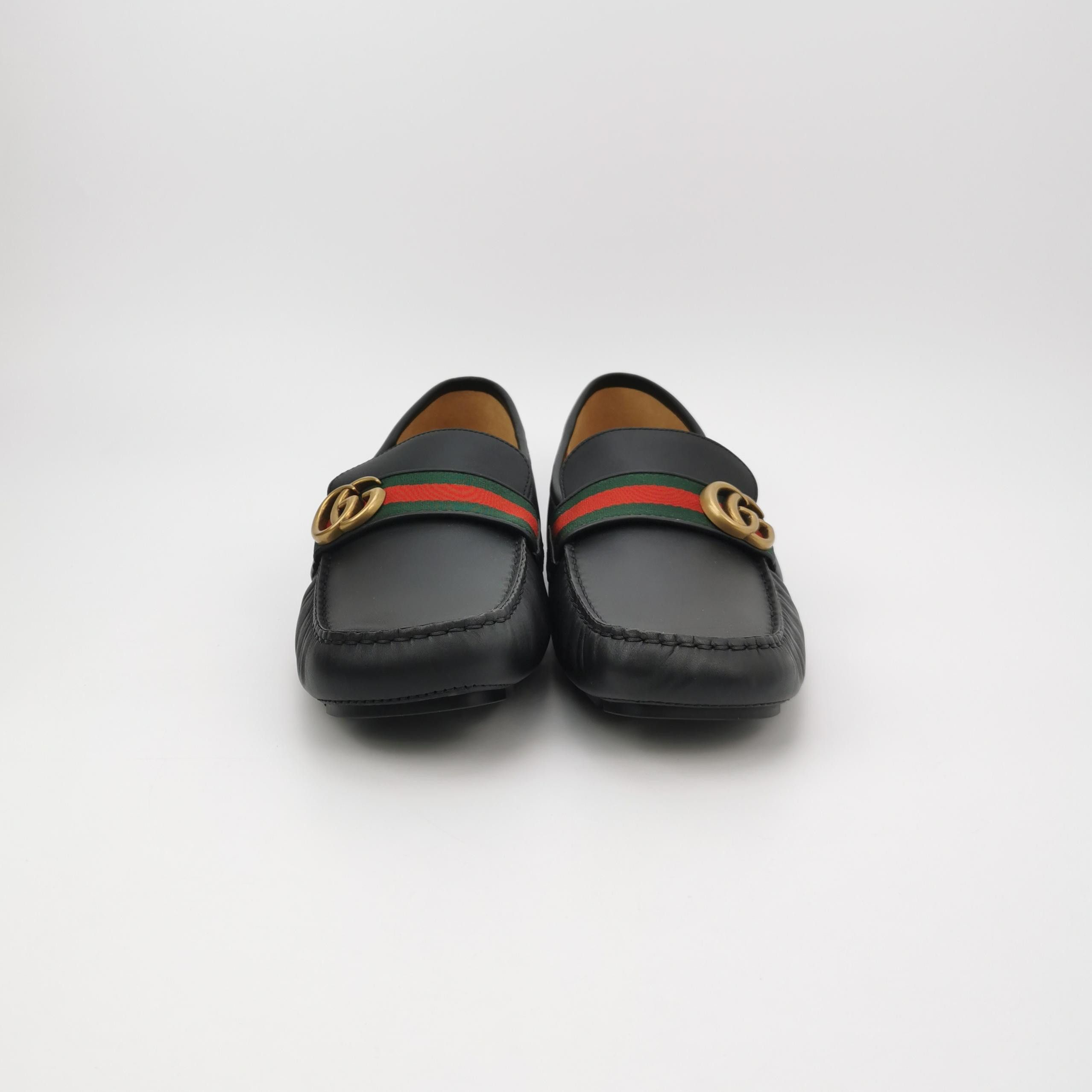 Gucci Gucci Web Stripe Leather Loafers 46 Size US 13 / EU 46 - 4 Thumbnail