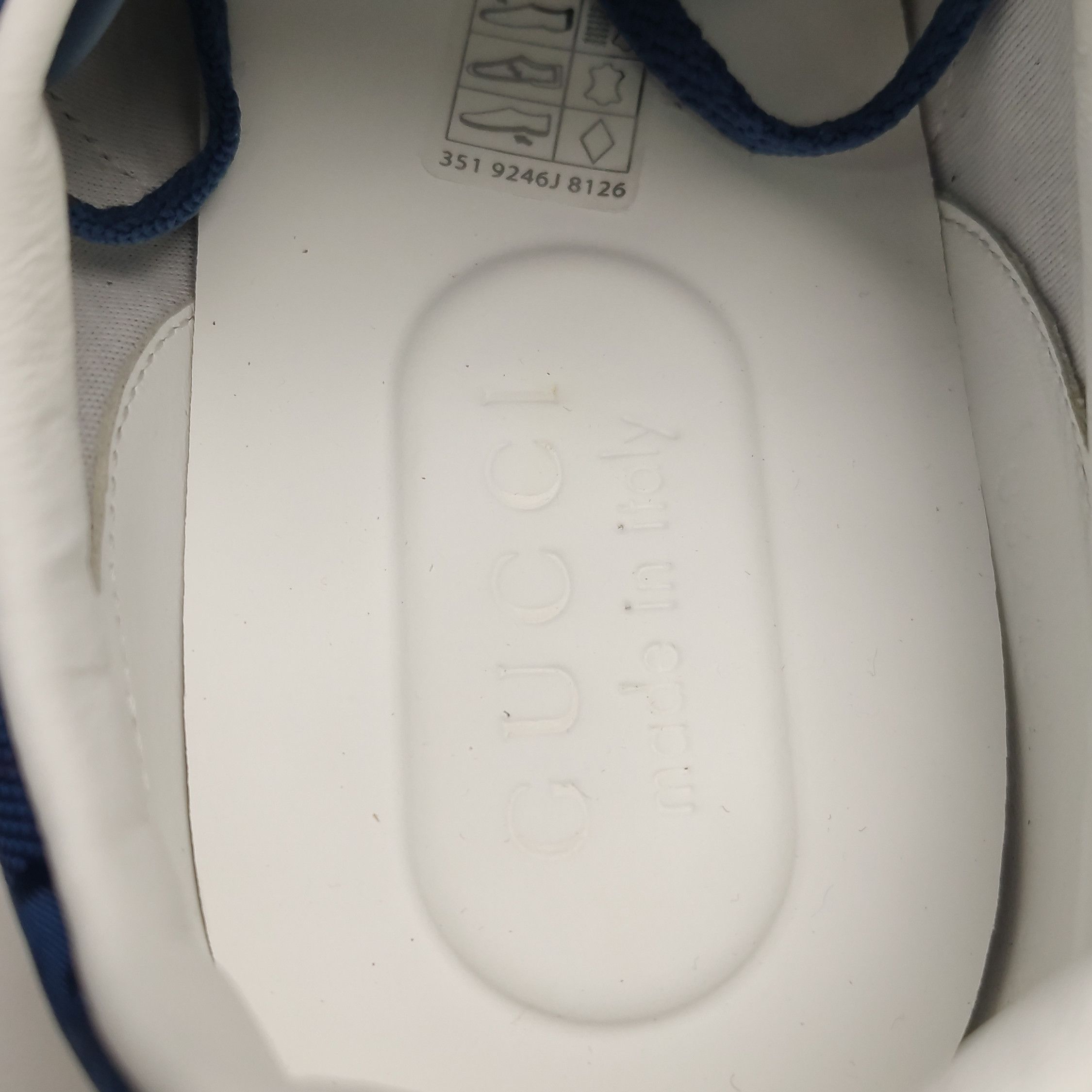 Gucci Gucci Blue GG Suede Sneakers EU 40.5 Size US 7 / EU 40 - 10 Thumbnail