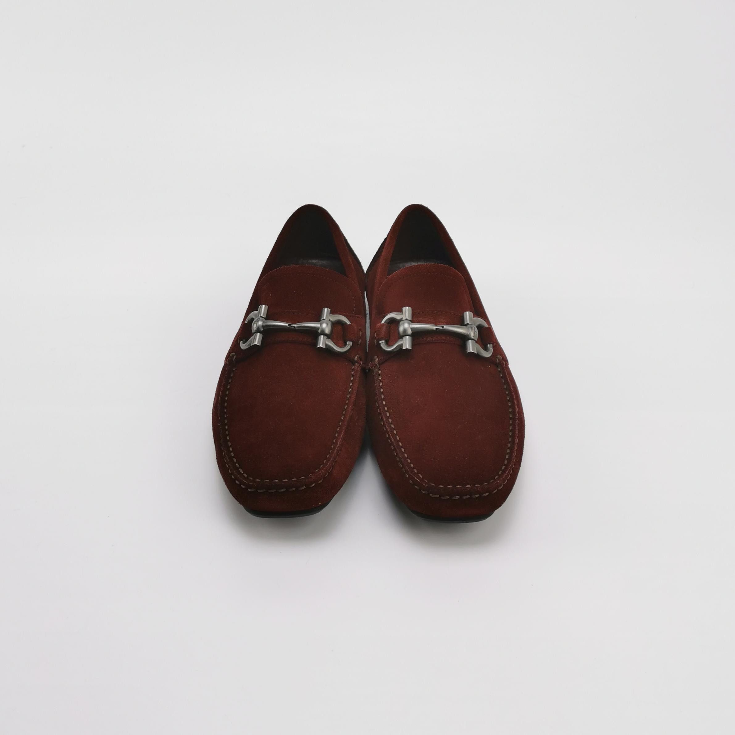Salvatore Ferragamo Salvatore Ferragamo Suede Gancini Loafers 39.5 Size US 6 / EU 39 - 4 Thumbnail