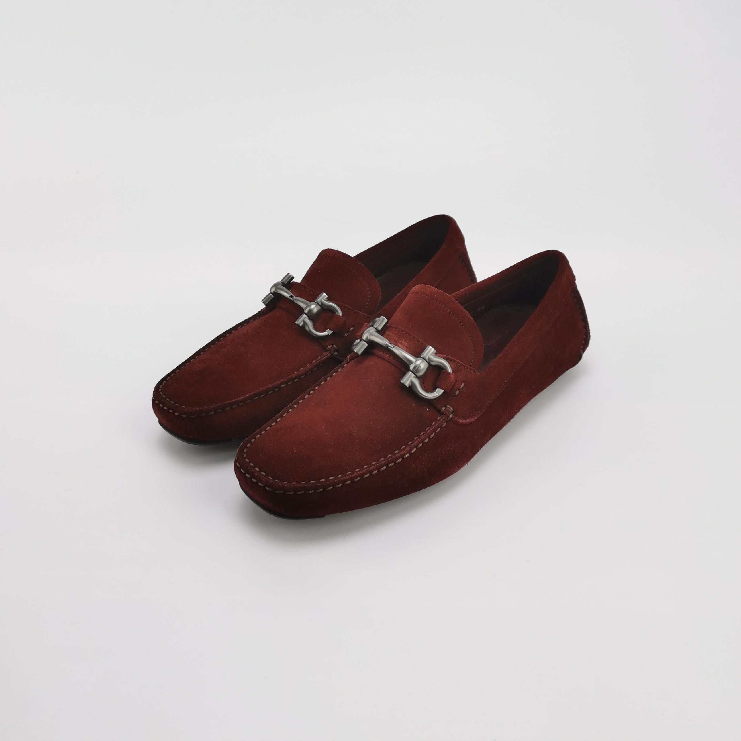 Salvatore Ferragamo Salvatore Ferragamo Suede Gancini Loafers 39.5 Size US 6 / EU 39 - 3 Thumbnail