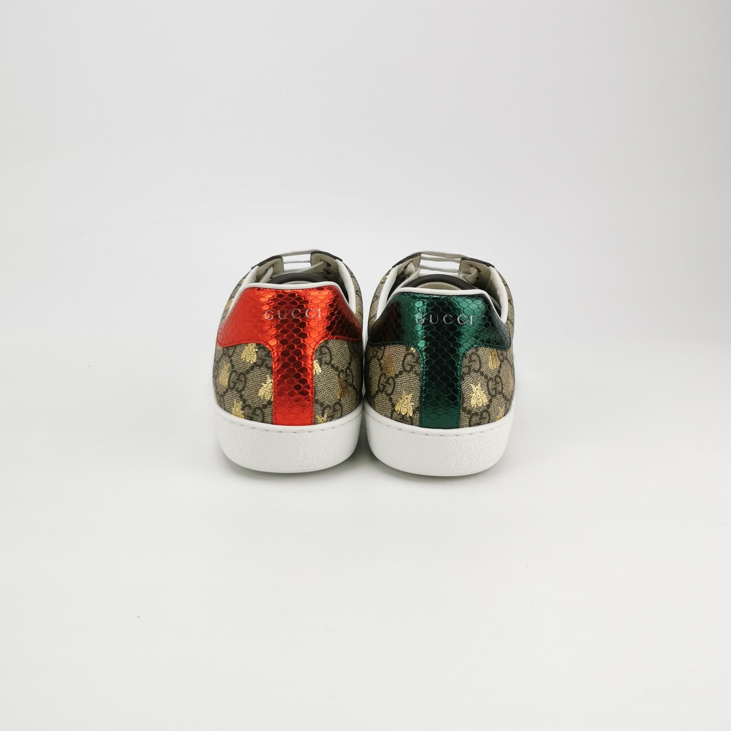 Gucci Gucci Gold Bee GG Supreme Ace Sneakers 47 Size US 14 / EU 47 - 5 Thumbnail