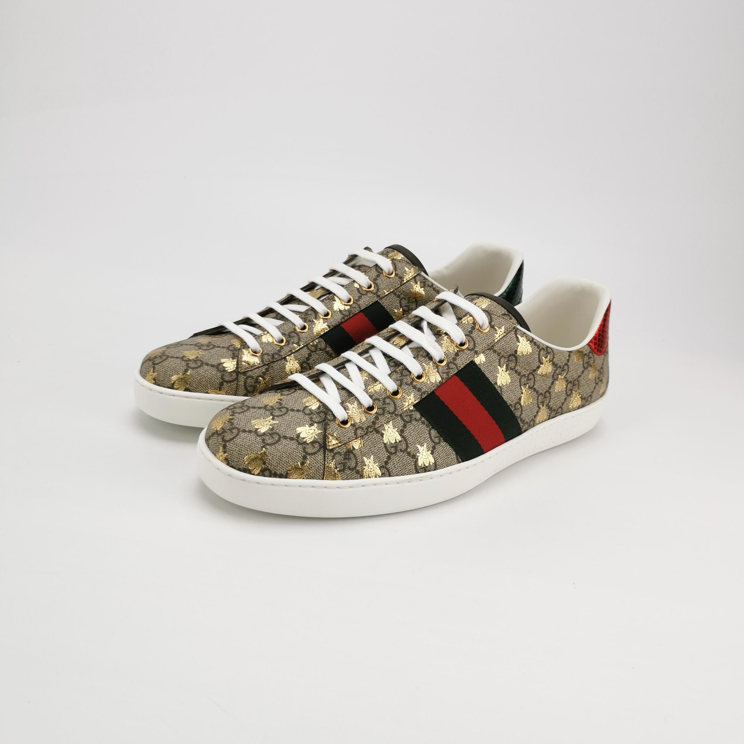 Gucci Gucci GG Supreme Bee Ace Sneakers 47 Size US 14 / EU 47 - 3 Thumbnail