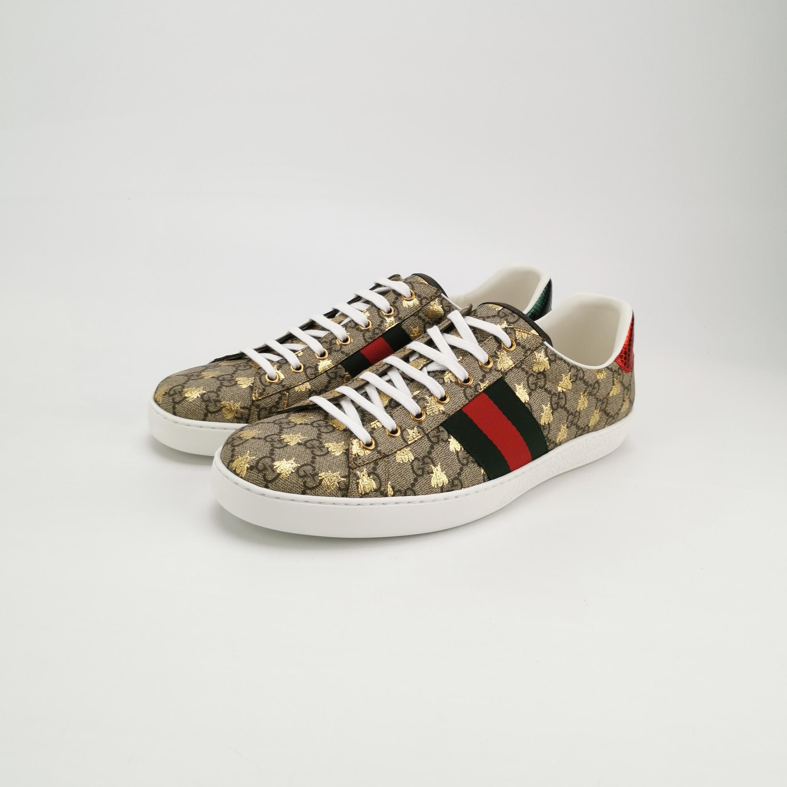 Gucci Gucci Bee GG Supreme Ace Sneakers EU 47 Size US 14 / EU 47 - 3 Thumbnail