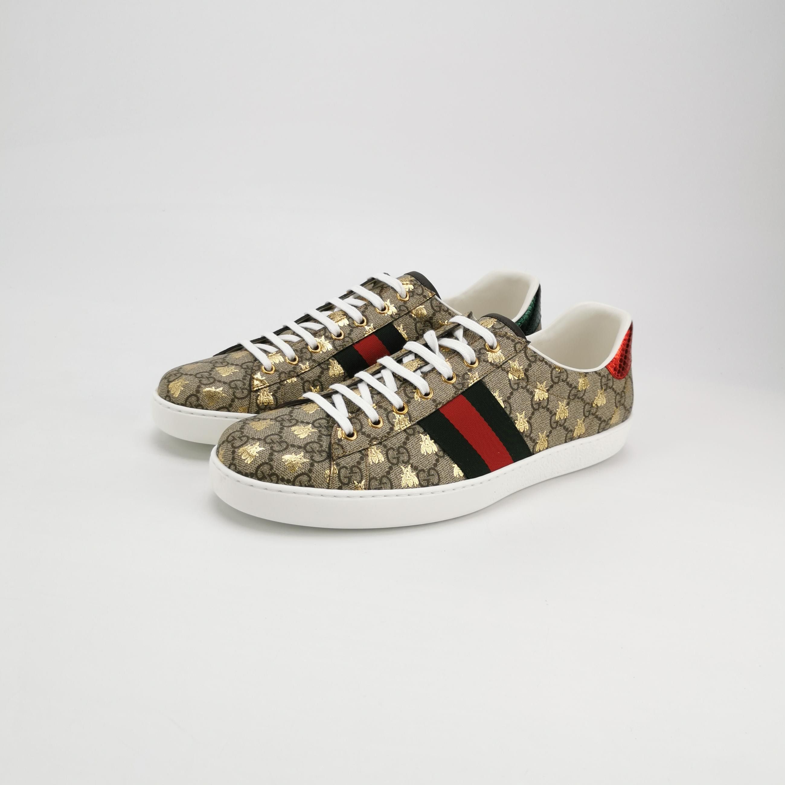 Gucci Gucci Bee GG Supreme Ace Sneakers 47 Size US 14 / EU 47 - 3 Thumbnail