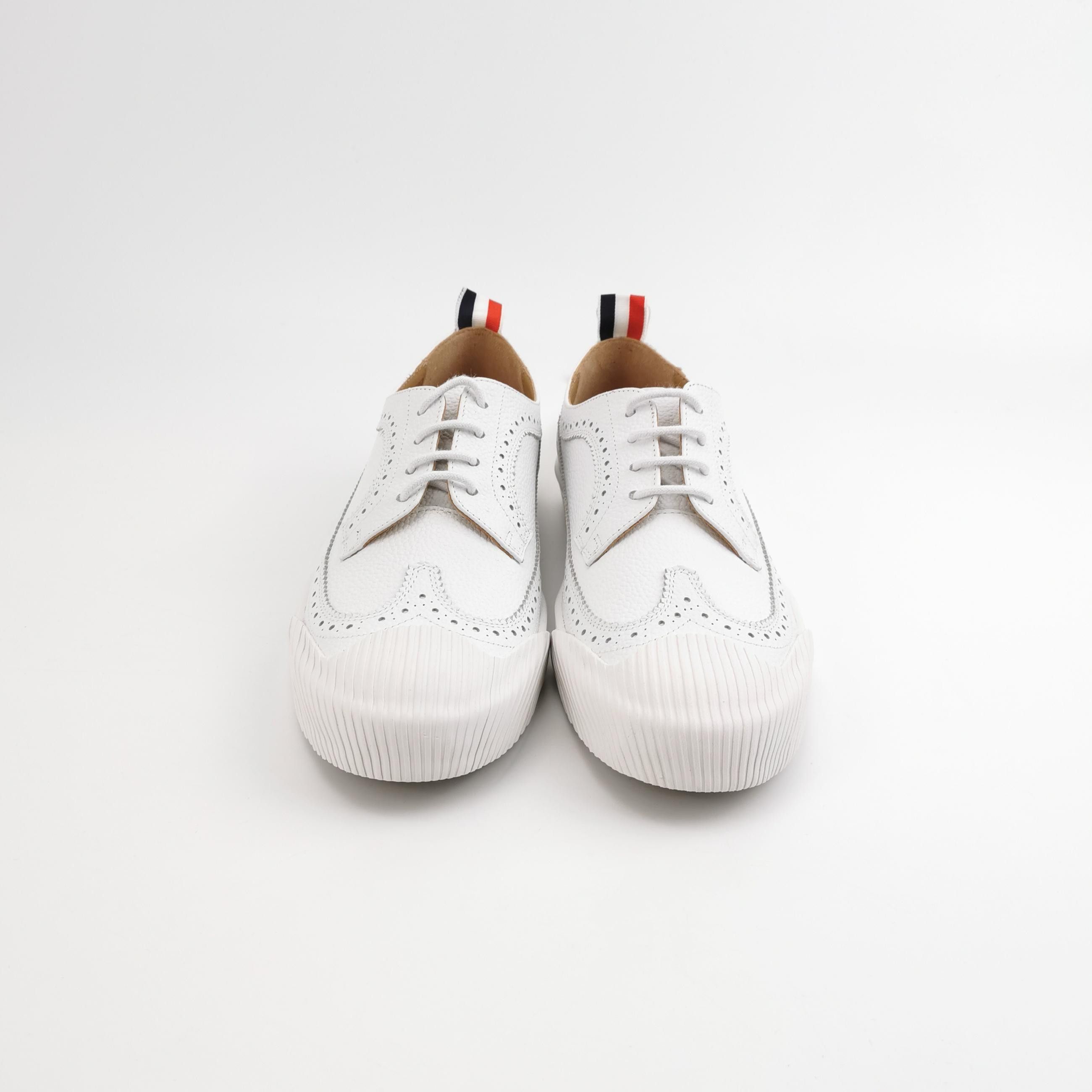 Thom Browne Thom Browne Wingtip Pebbled Leather Sneakers 40 Size US 7 / EU 40 - 4 Thumbnail