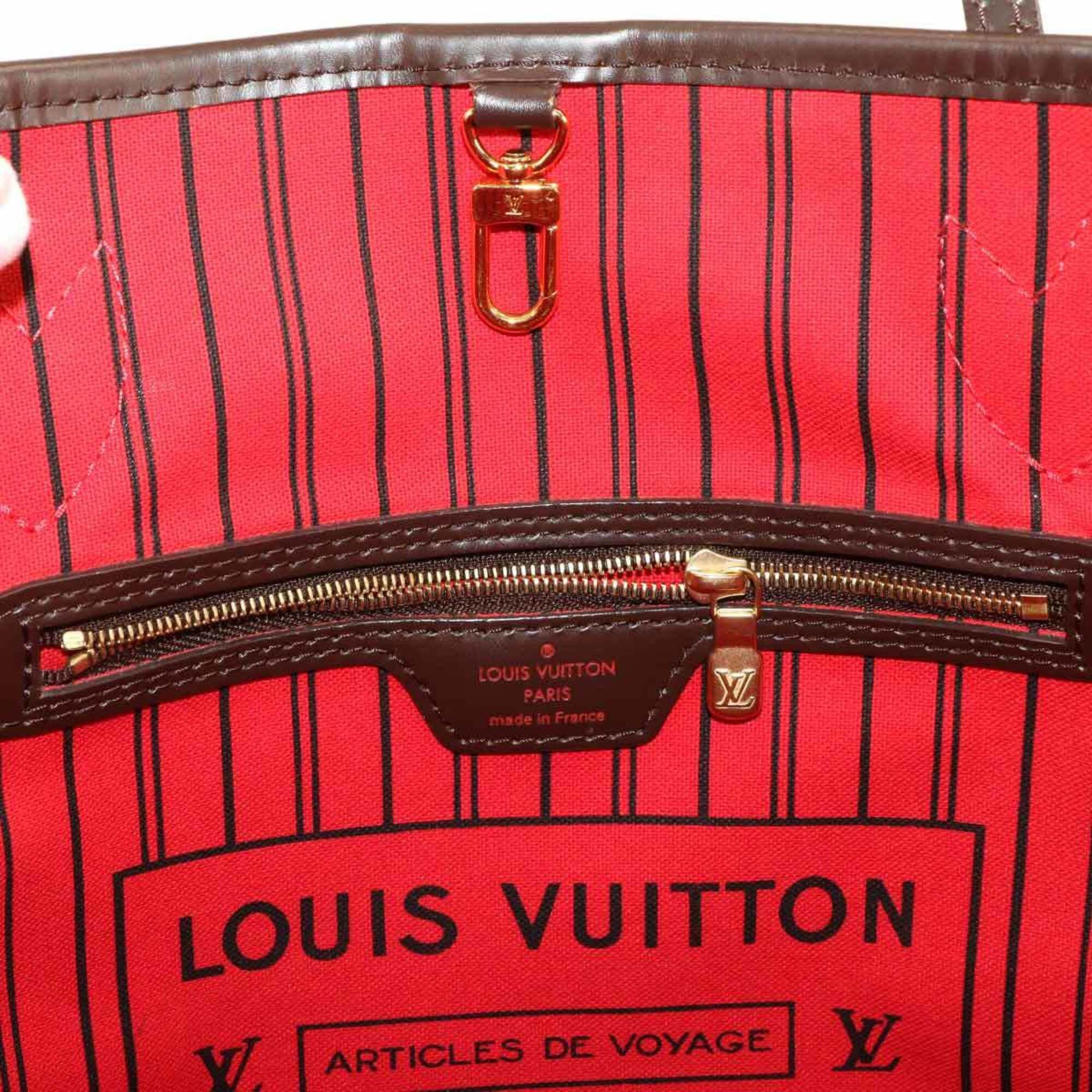 Louis Vuitton Louis Vuitton Damier Neverfull PM Tote Handbag, Ebene, N41359, Gold Hardware, Brown. Size ONE SIZE - 8 Thumbnail