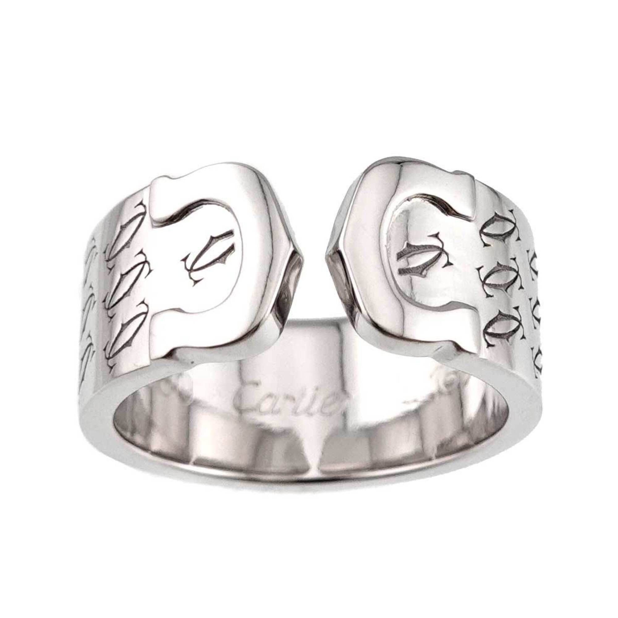 Cartier Cartier C2 #49 Ring, 18K WG White Gold 750, 2C Limited Edition, 2000. Size ONE SIZE - 2 Thumbnail
