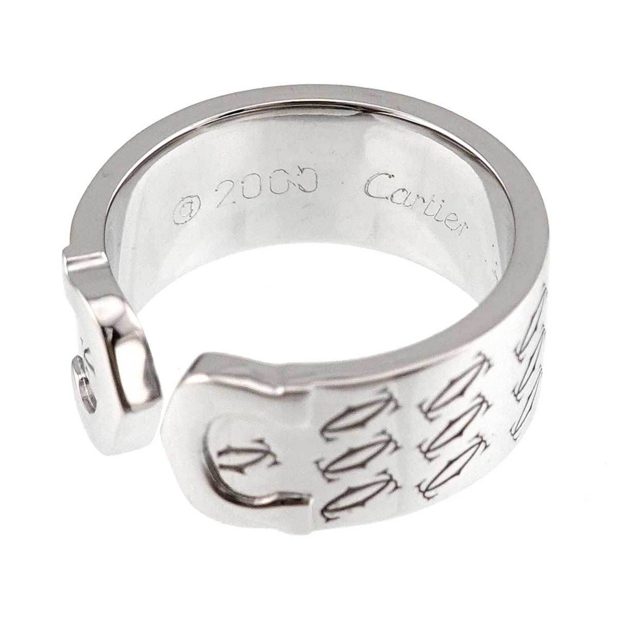 Cartier Cartier C2 #49 Ring, 18K WG White Gold 750, 2C Limited Edition, 2000. Size ONE SIZE - 3 Thumbnail