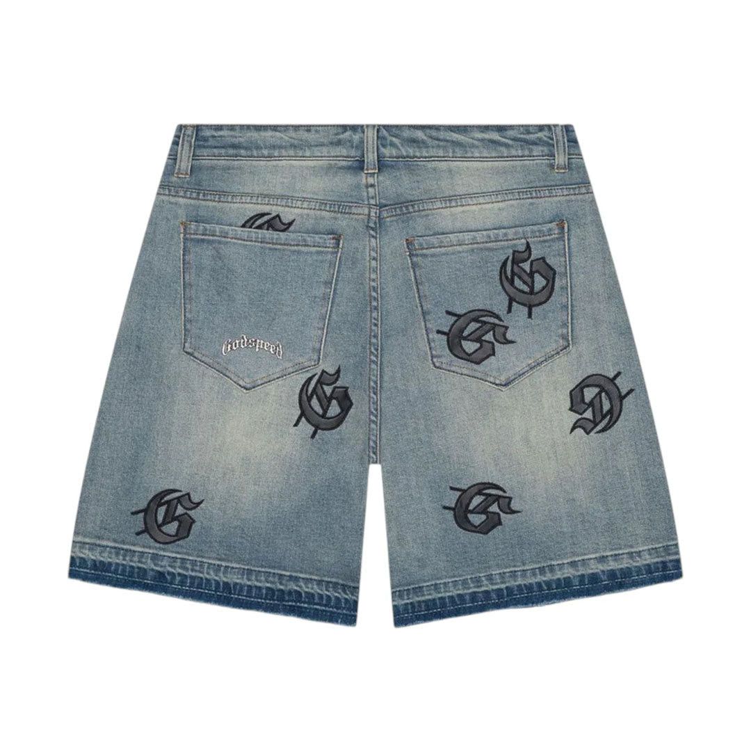 Godspeed Infinity Denim Shorts Blue Size US 40 / EU 56 - 2 Thumbnail