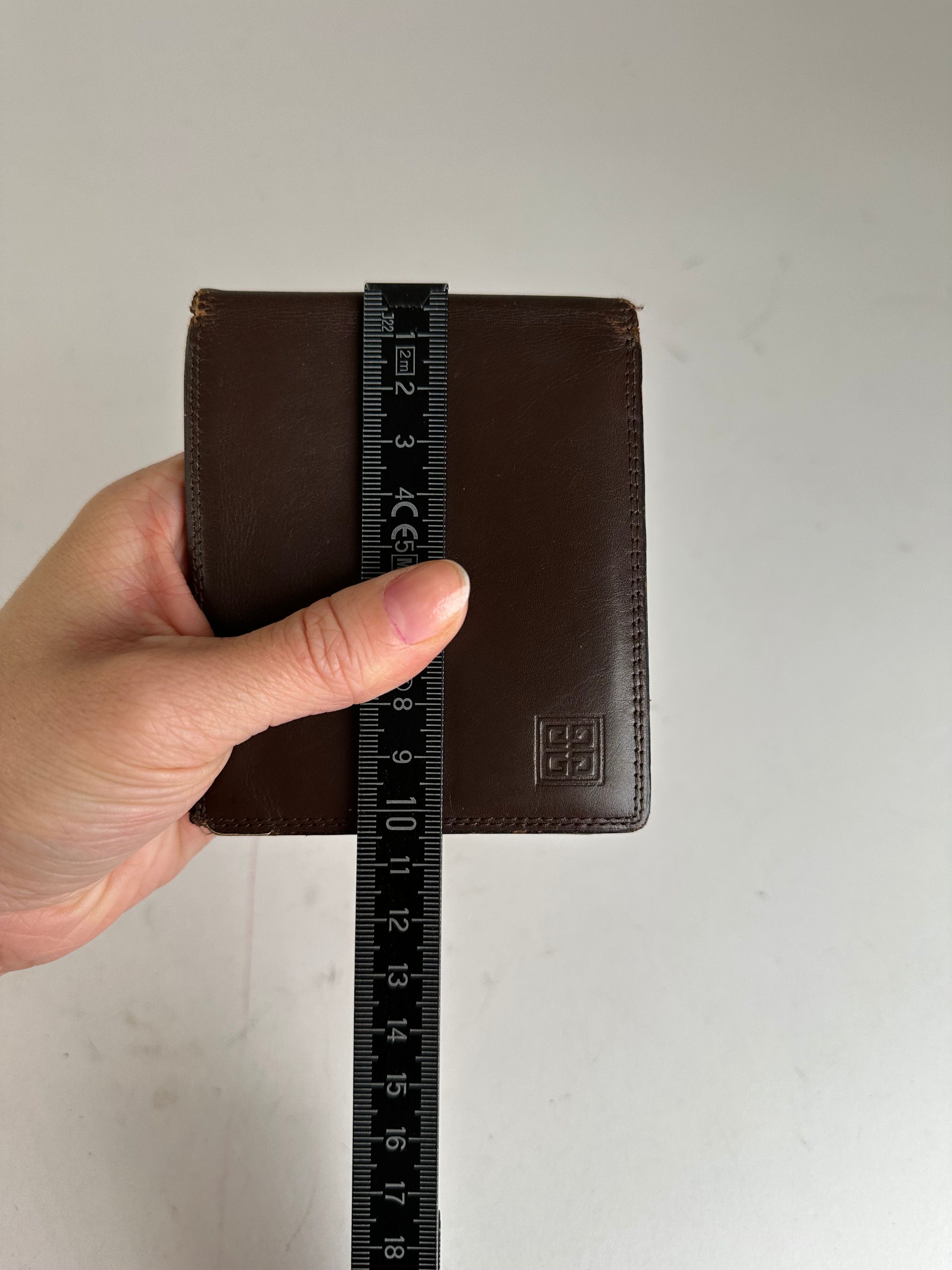 Givenchy Vintage Bifold Leather Bifold Wallet Dark Brown Size ONE SIZE - 9 Thumbnail