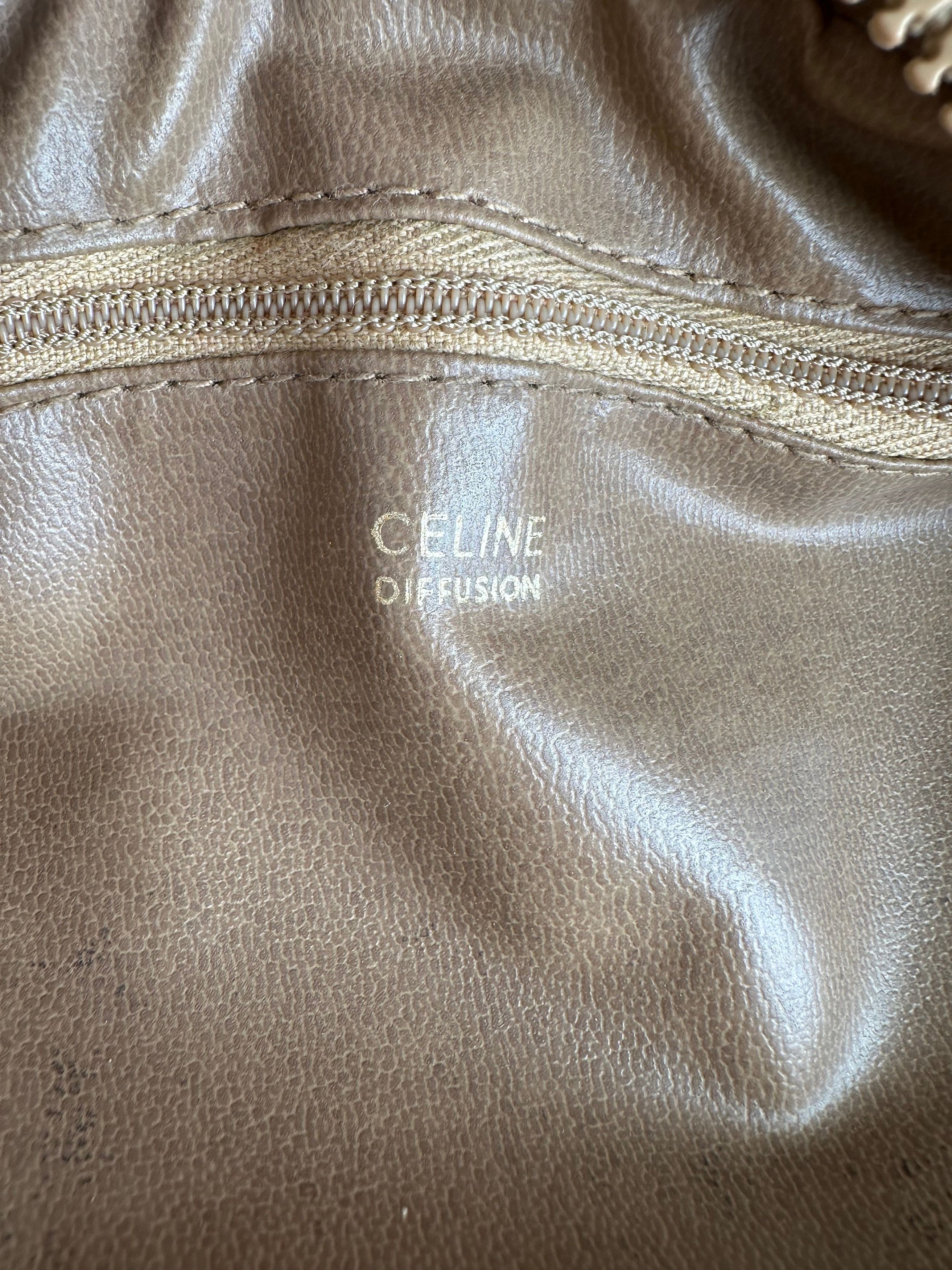 Celine Vintage Paris C Macadam Monogram Coated Canvas Shoulder Bag Size ONE SIZE - 6 Thumbnail