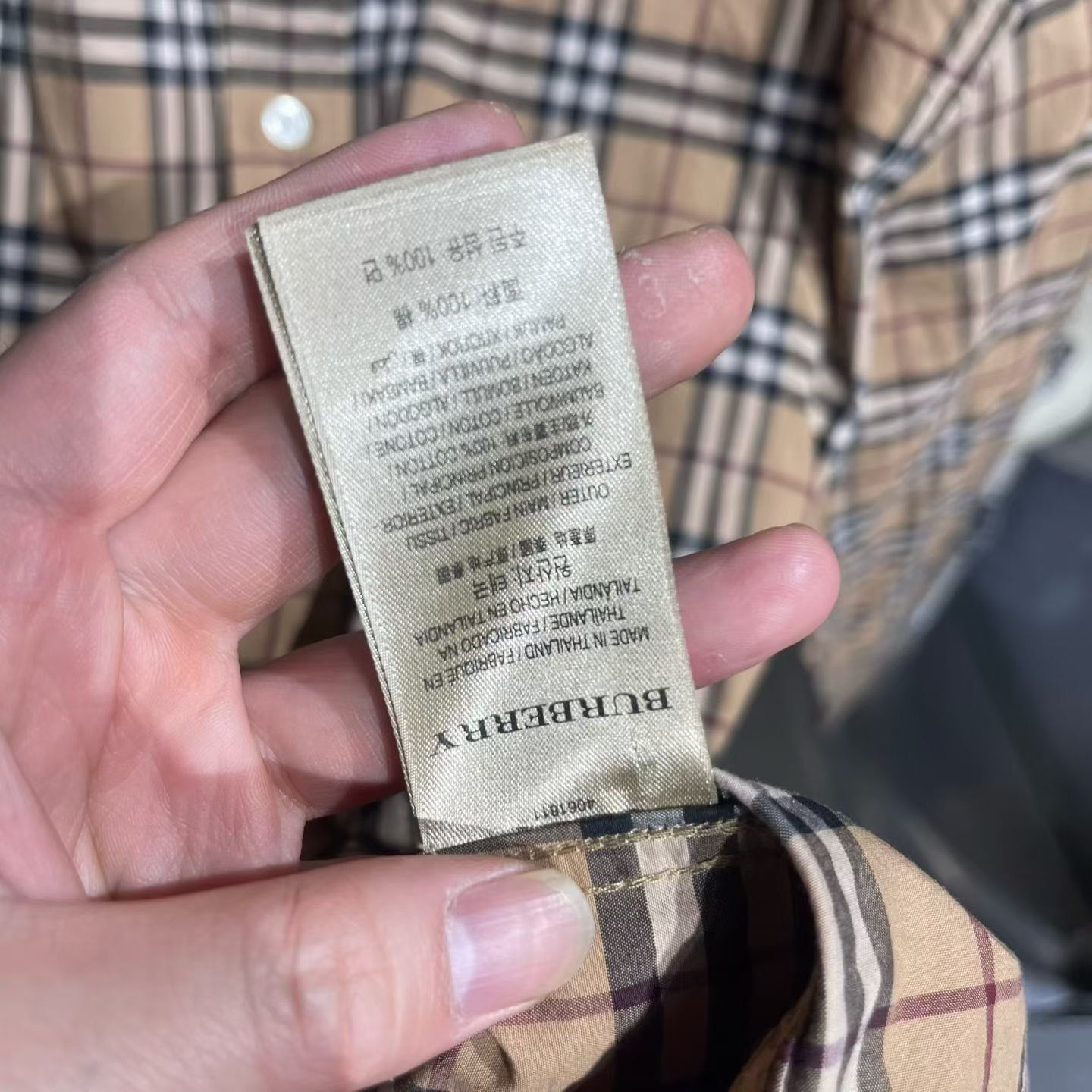 Burberry Burberry Plaid Shirt xl Men Size US XL / EU 56 / 4 - 7 Thumbnail