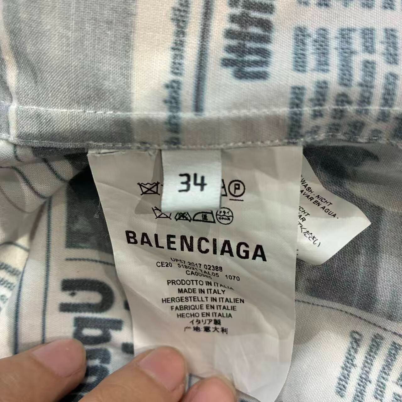 Balenciaga Balenciaga Shirt m Men Size US M / EU 48-50 / 2 - 6 Thumbnail