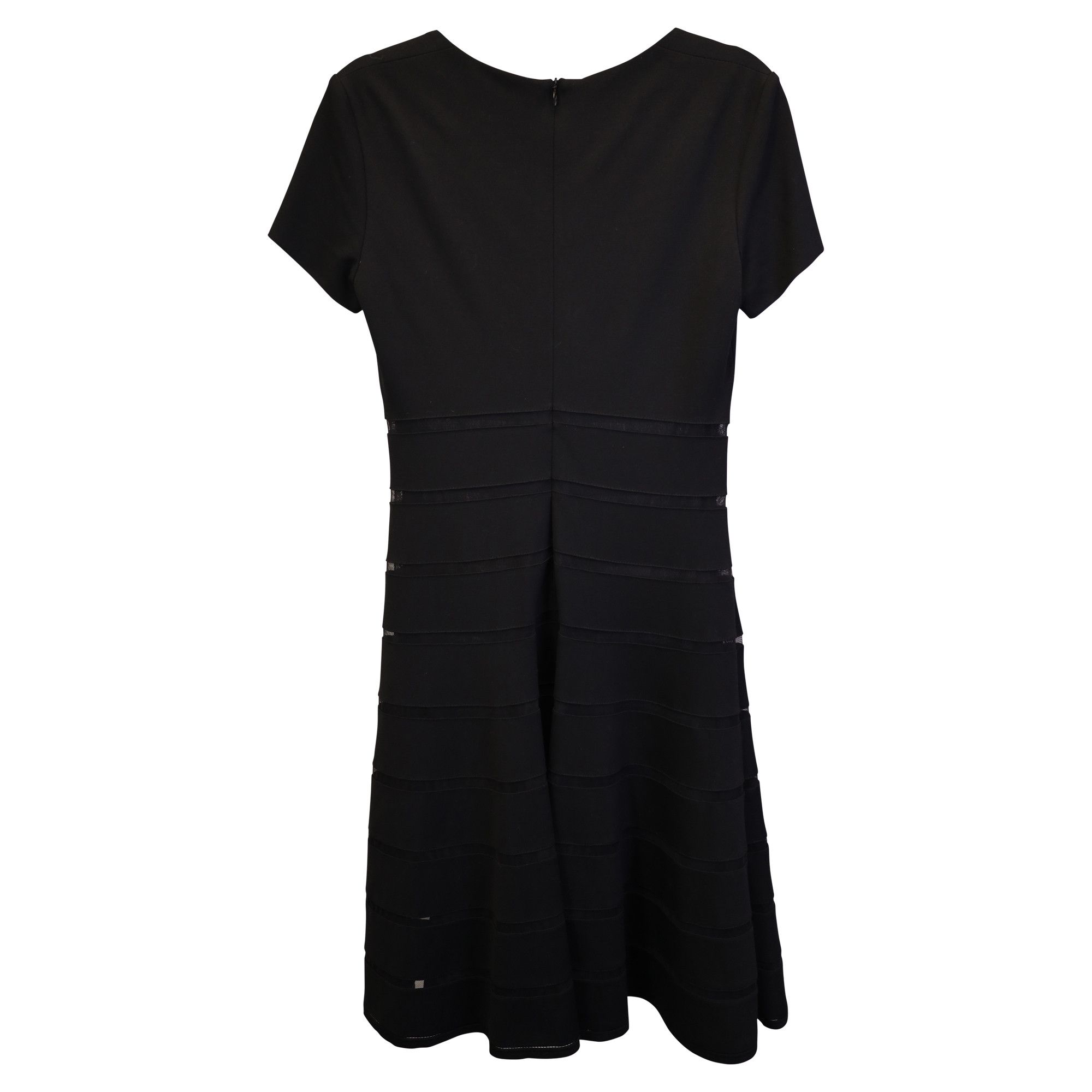 Escada Escada A-Line Knee Length Dress in Black Viscose Size XXS / US 00 / IT 34 - 3 Thumbnail