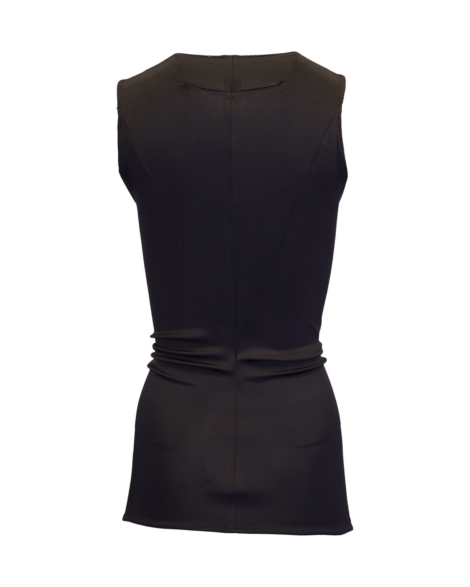 Givenchy Givenchy V-neck Draped Top in Black Viscose Size S / US 4 / IT 40 - 4 Thumbnail