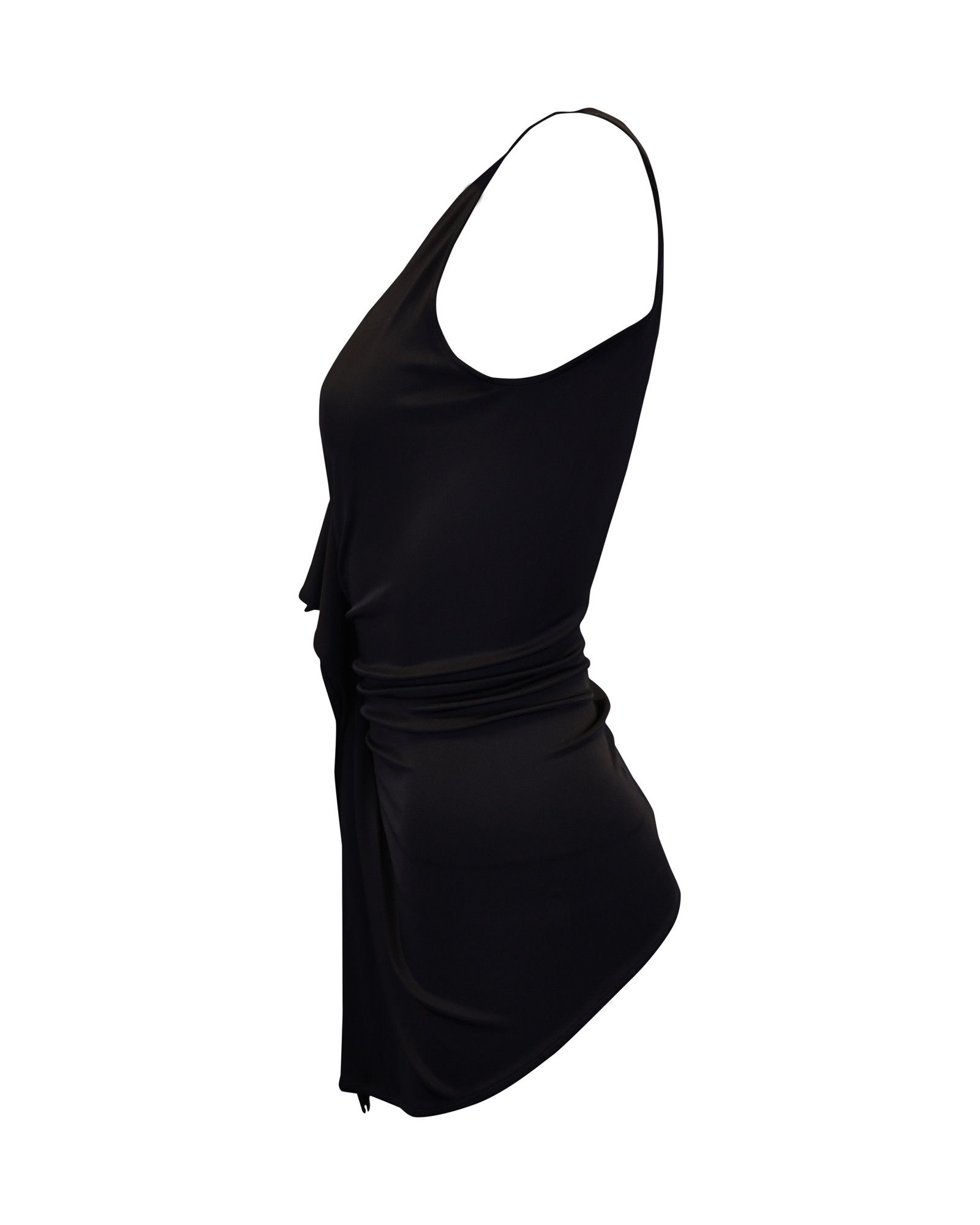 Givenchy Givenchy V-neck Draped Top in Black Viscose Size S / US 4 / IT 40 - 3 Thumbnail