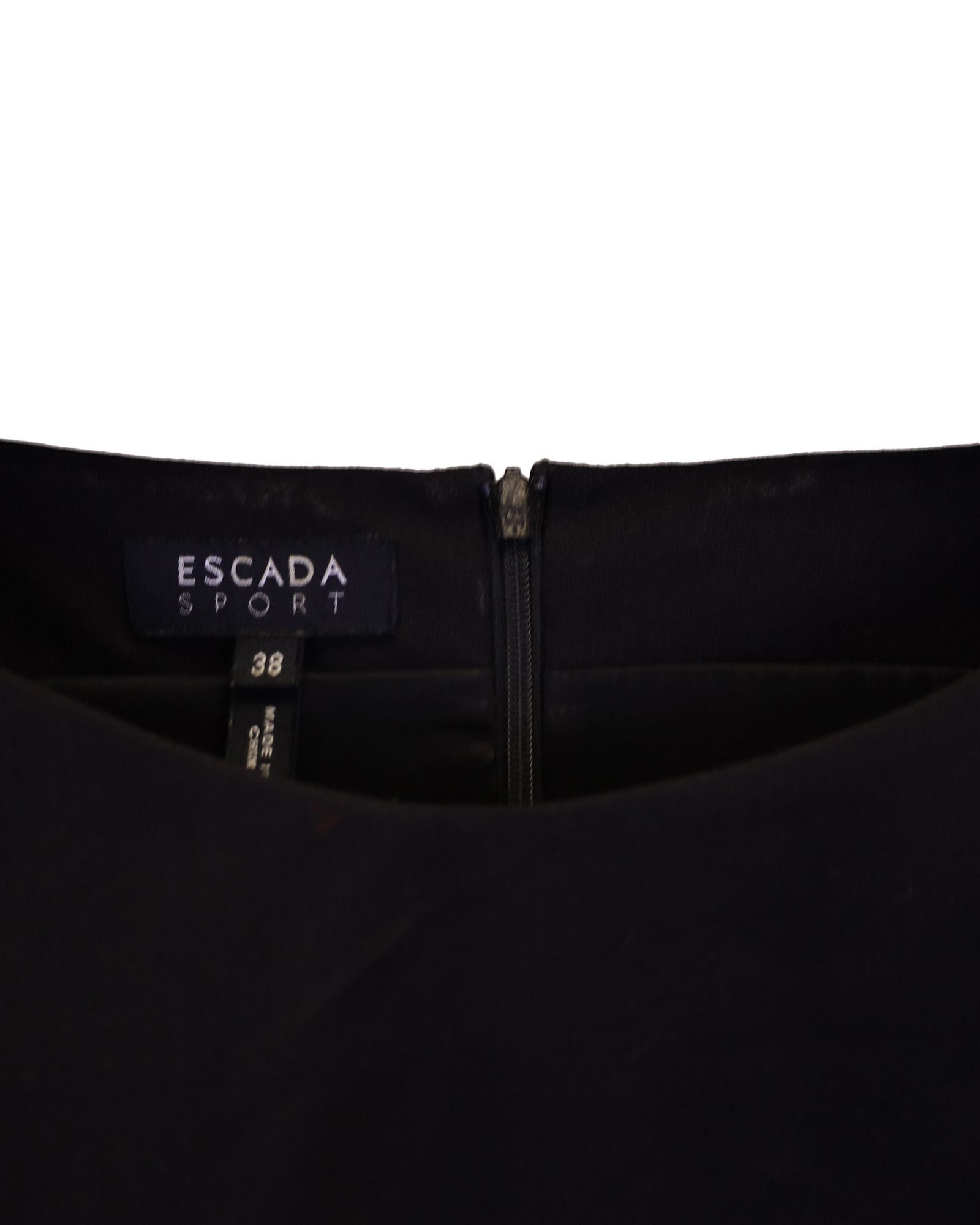 Escada Escada Sleeveless Sheath Dress in Black Cotton Size XS / US 0-2 / IT 36-38 - 2 Thumbnail