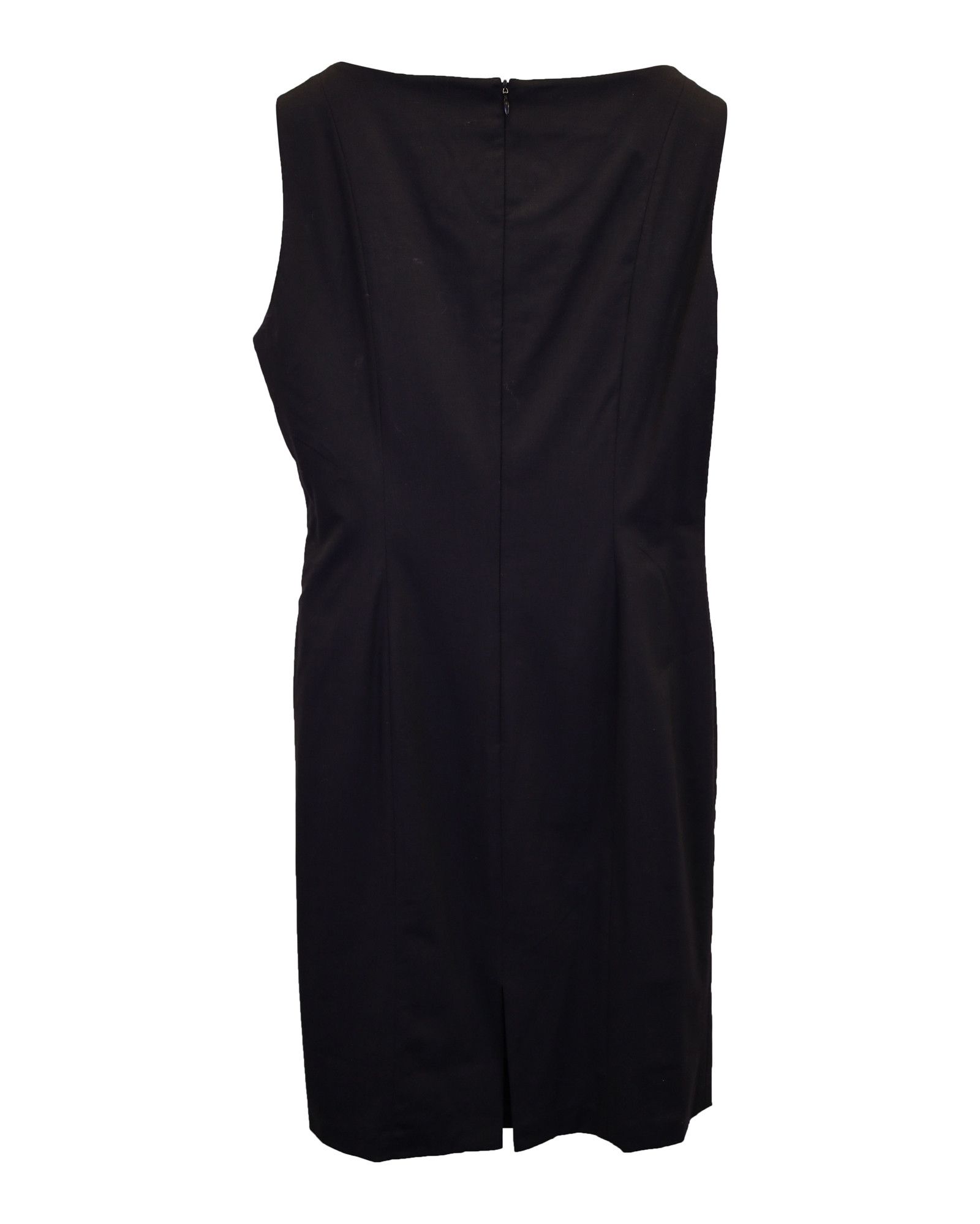 Escada Escada Sleeveless Sheath Dress in Black Cotton Size XS / US 0-2 / IT 36-38 - 3 Thumbnail